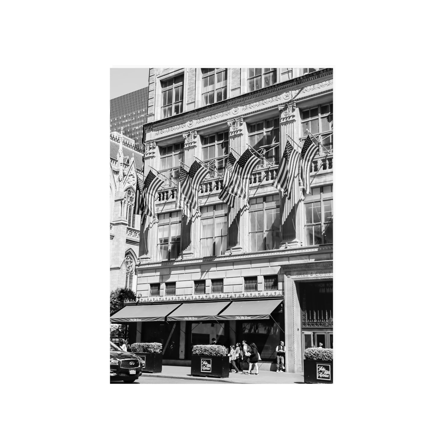 Luxury On Fifth fine art print, New York, United States, A1 · 84.1 x 59.4 cm, Unframed, Fine Art Canvas