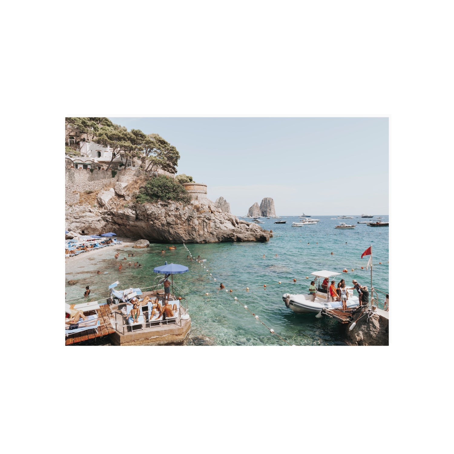 Torre Saracena fine art print, Capri, Italy, A1 · 84.1 x 59.4 cm, Unframed, Fine Art Canvas