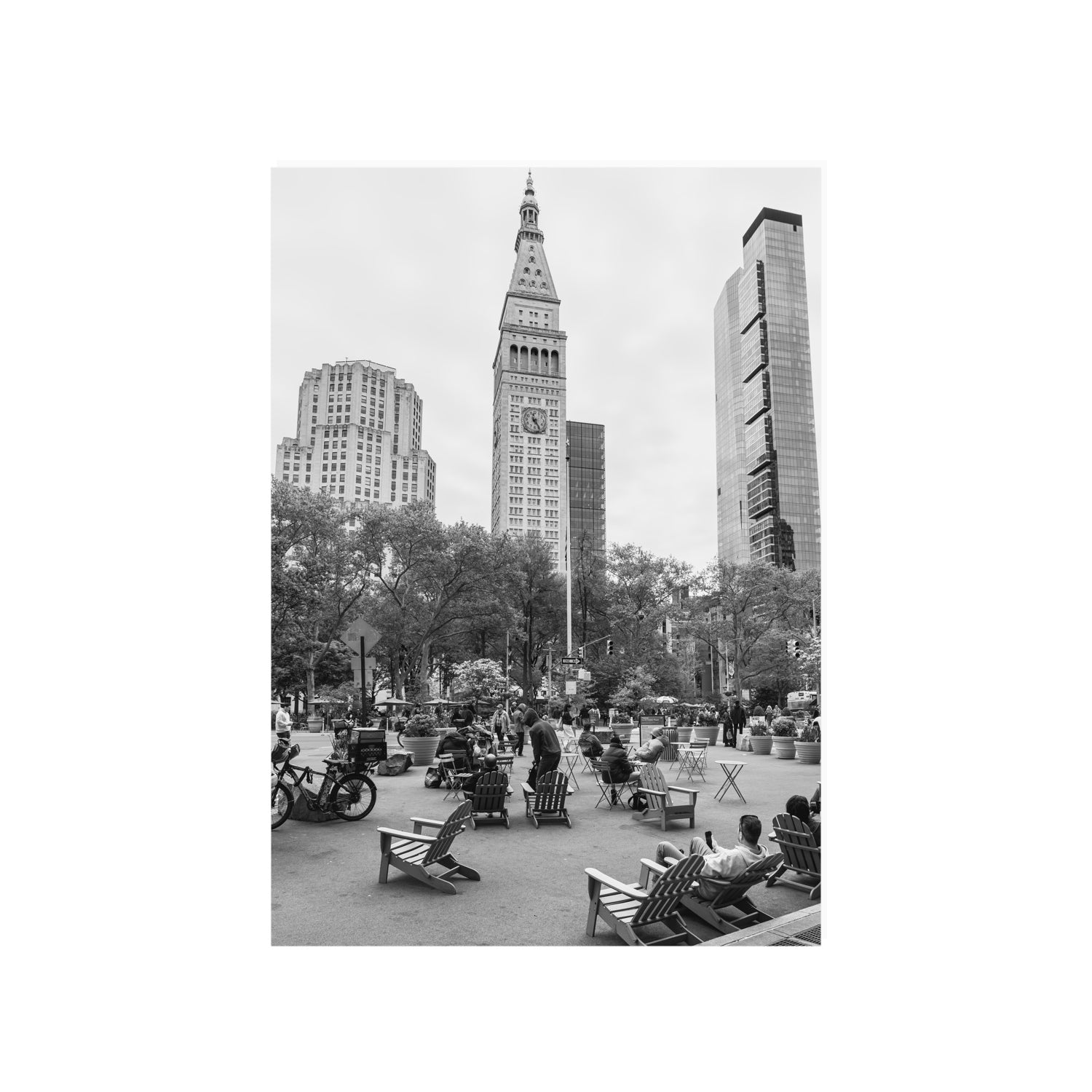Timeless New York New York NYC Black & White wall art A1, 84.1 x 59.4 cm unframed fine art canvas