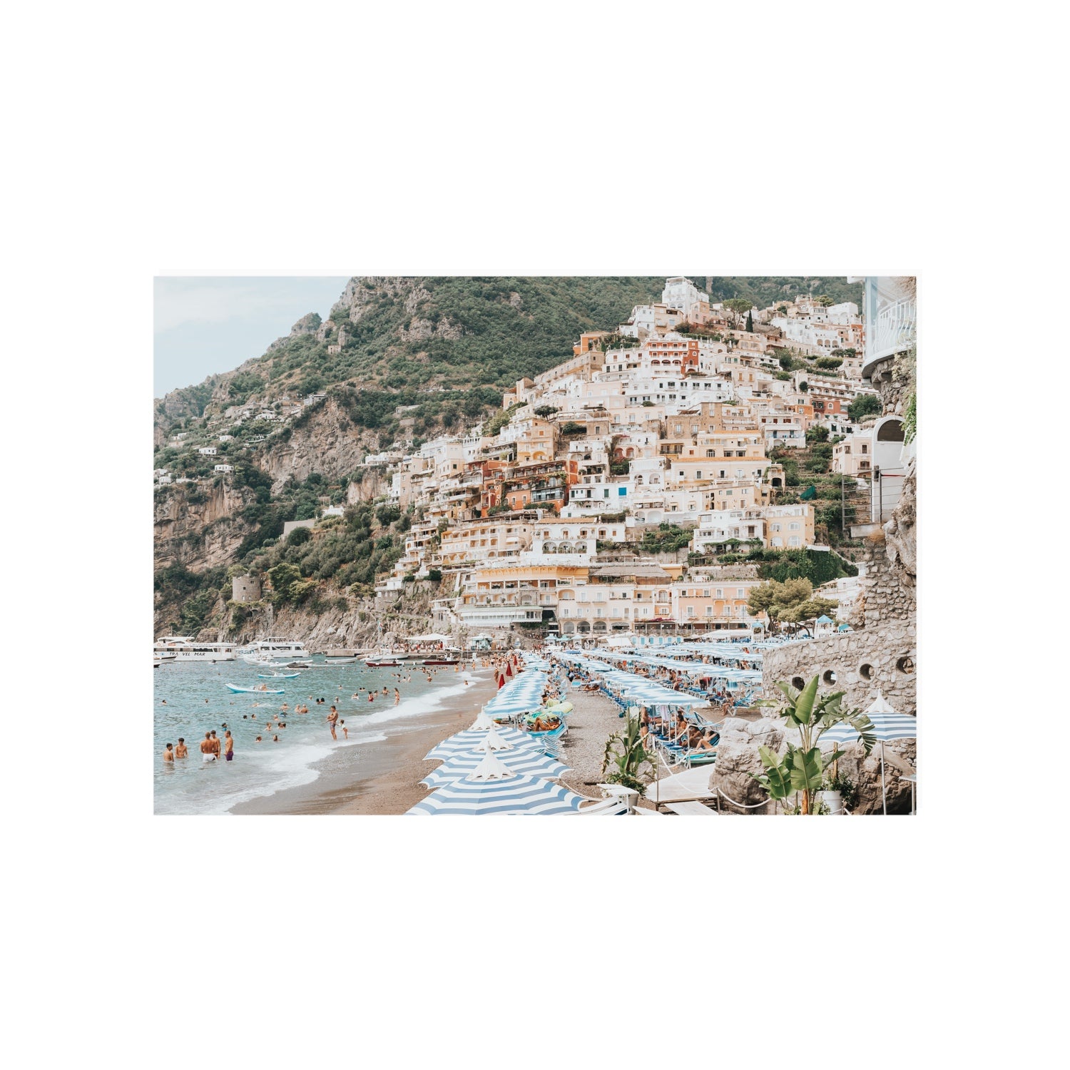 Villagio Sul Mare fine art print, Positano, Italy, A1 · 84.1 x 59.4 cm, Unframed, Fine Art Canvas