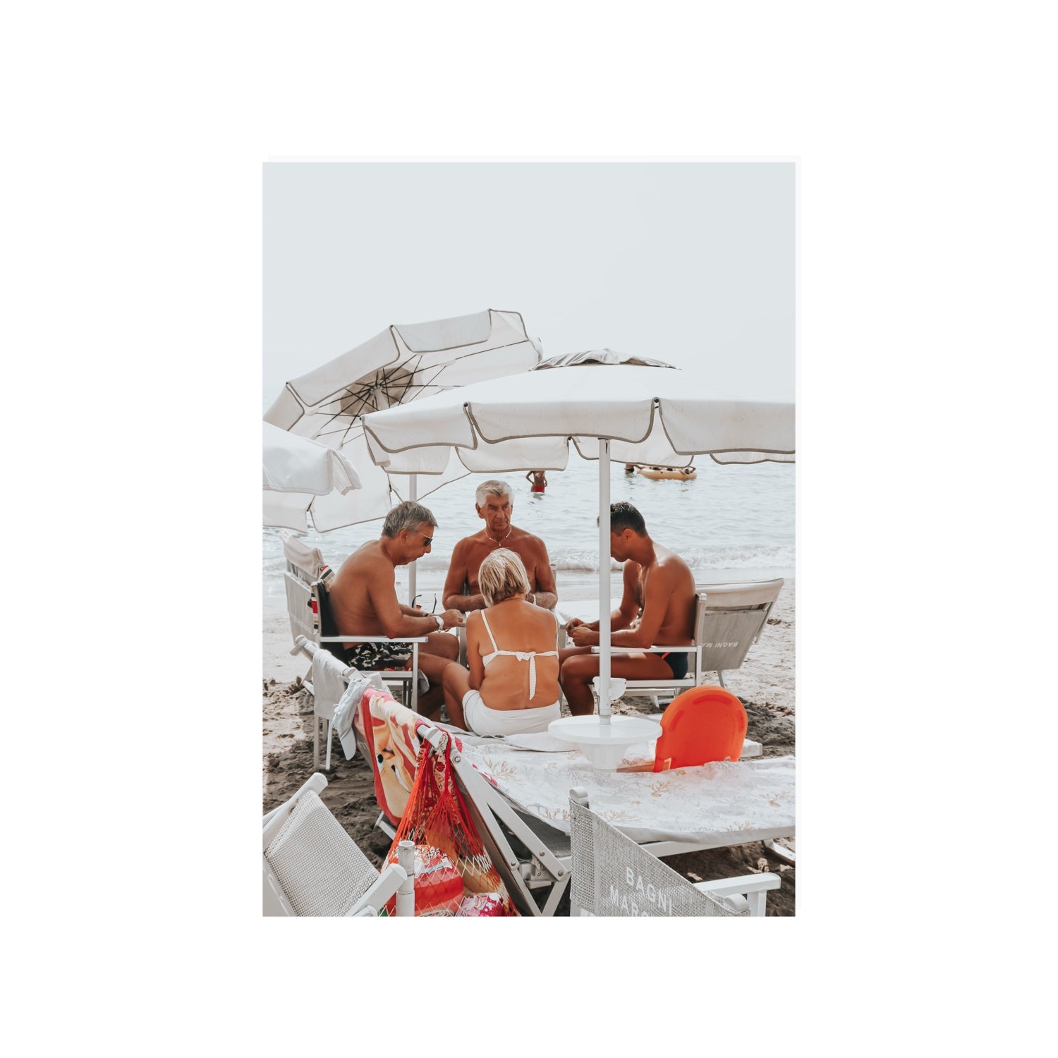 Luck Of The Draw fine art print, Alassio, Italy, A1 · 84.1 x 59.4 cm, Unframed, Fine Art Canvas