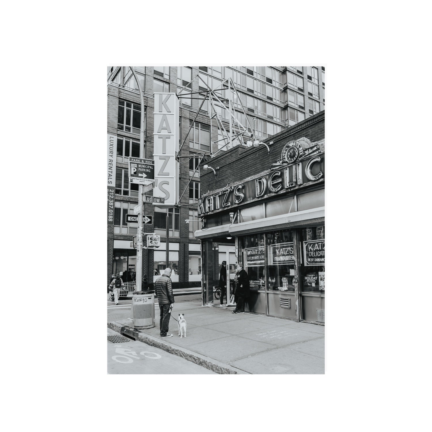 Graphite Gotham New York NYC Black & White wall art A1, 84.1 x 59.4 cm unframed fine art canvas