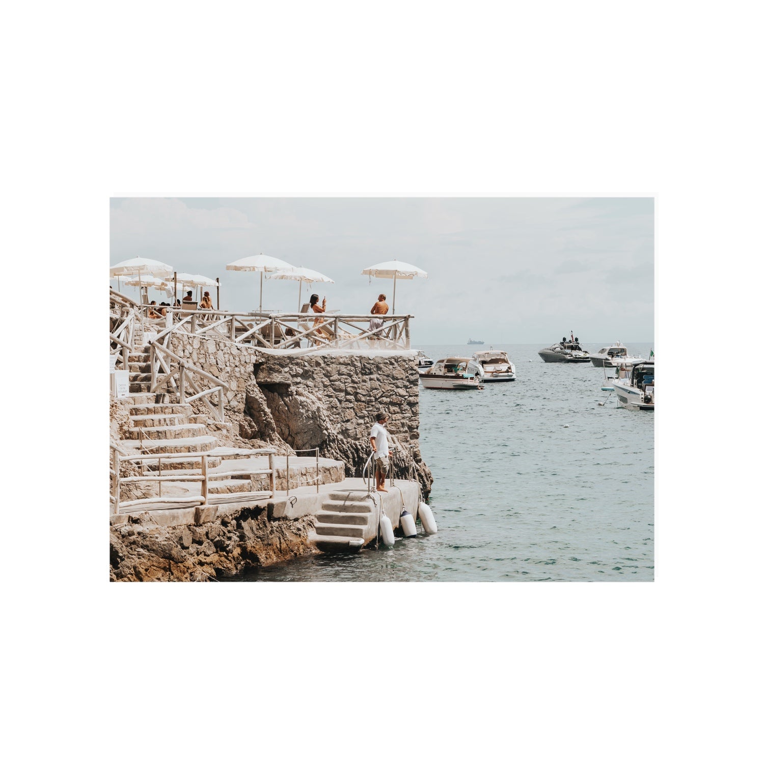 Conca Del Sogno fine art print, Nerano, Italy, A1 · 84.1 x 59.4 cm, Unframed, Fine Art Canvas