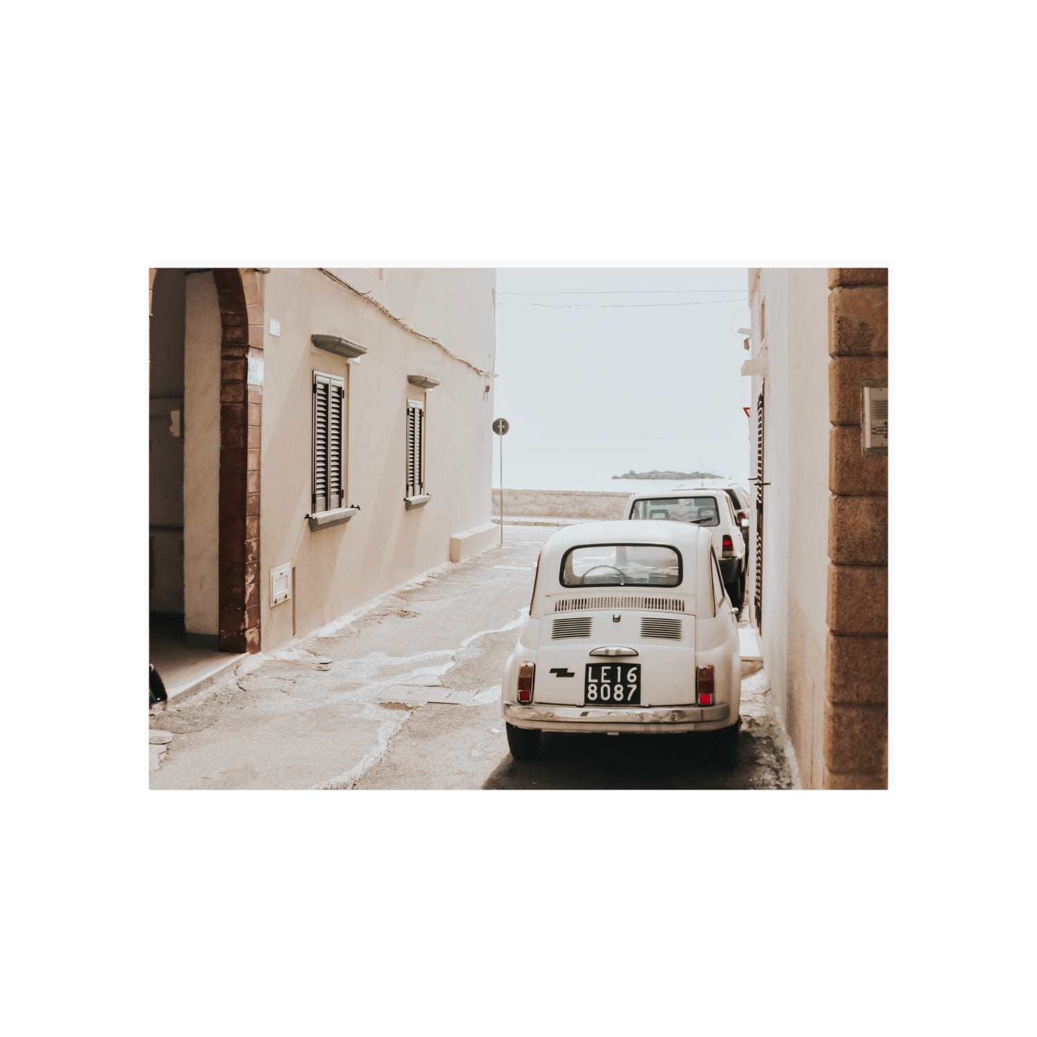 Bambini Lane Puglia Italian wall art A1, 84.1 x 59.4 cm unframed fine art canvas