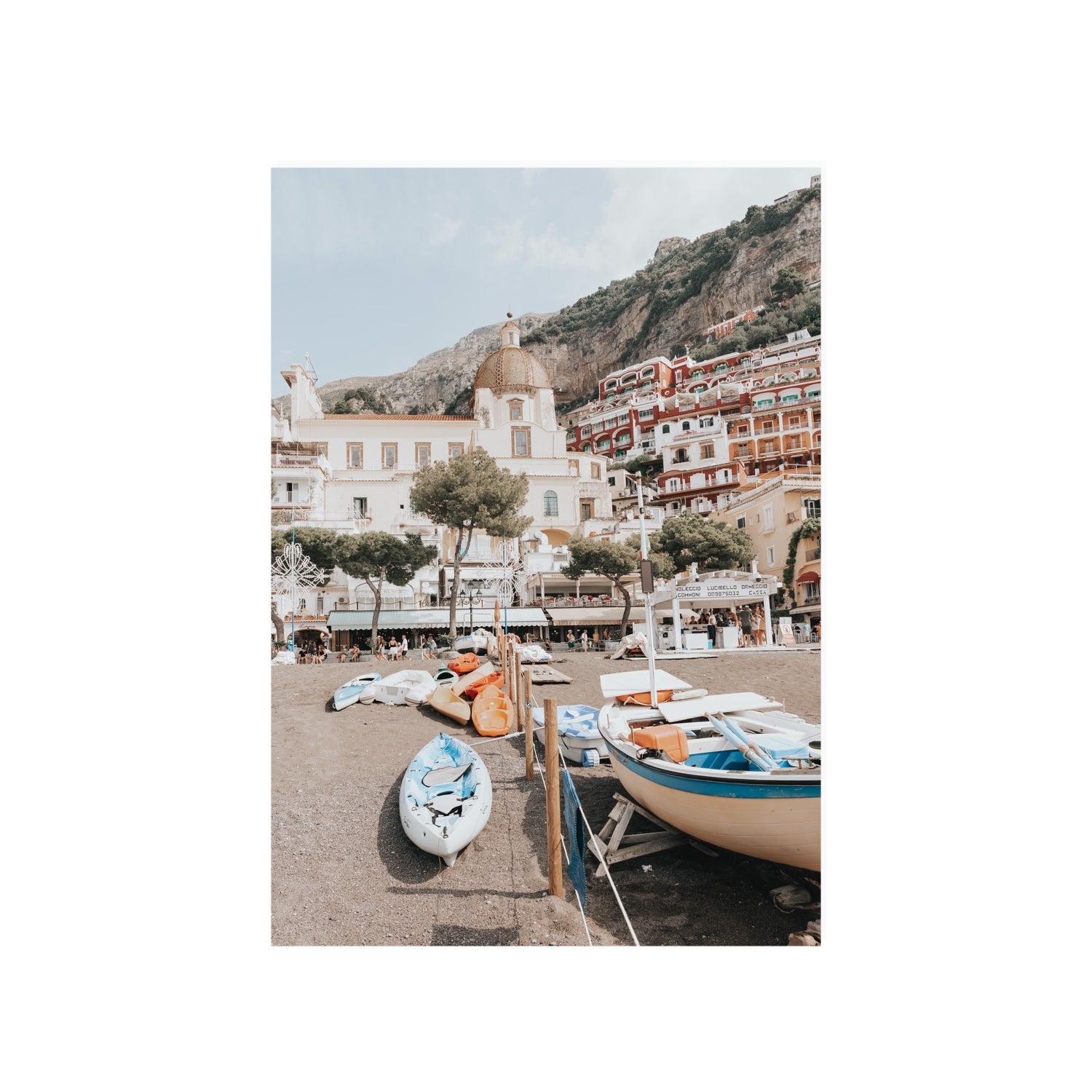 Seaside Hues Positano wall art A1, 84.1 x 59.4 cm unframed fine art canvas