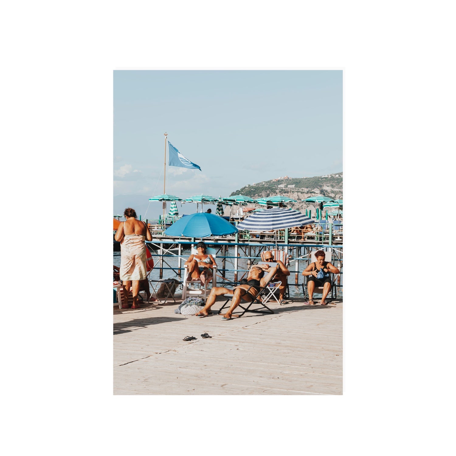 The Golden Years Sorrento Italian wall art A1, 84.1 x 59.4 cm unframed fine art canvas