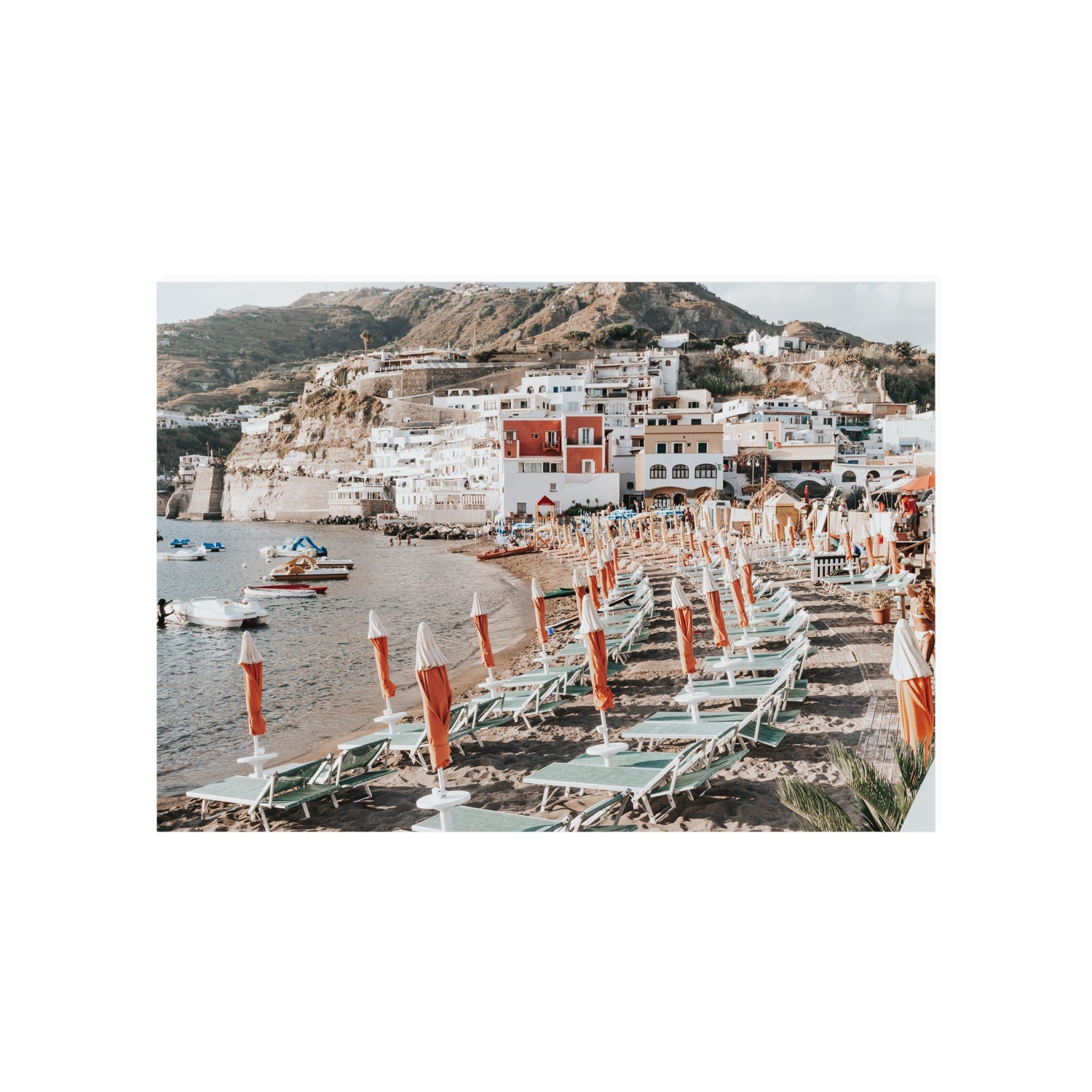 Sole Estivo Ischia Italian coastal wall art A1, 84.1 x 59.4 cm unframed fine art canvas