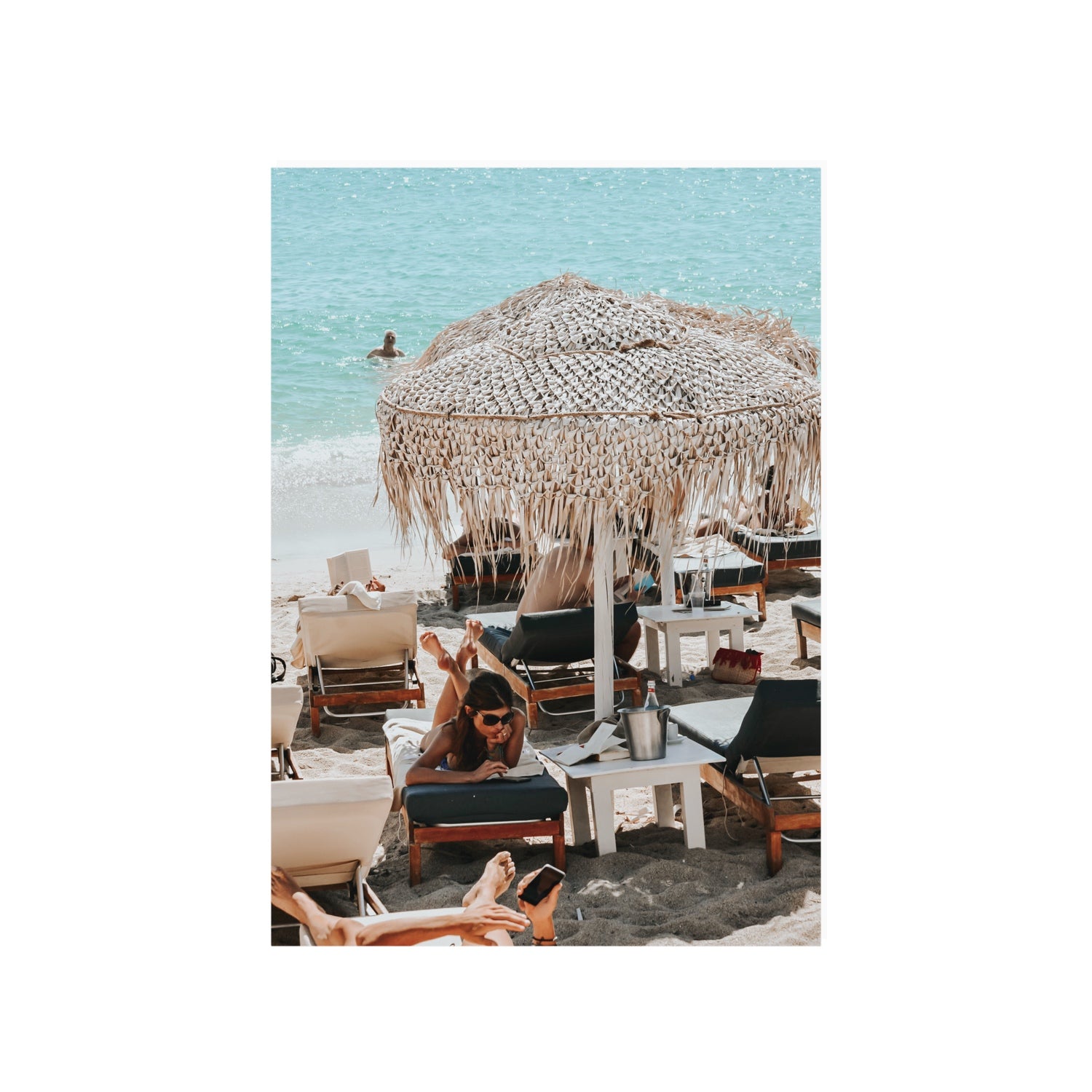 In The Zone Mykonos Greek island wall art A1, 84.1 x 59.4 cm unframed fine art canvas