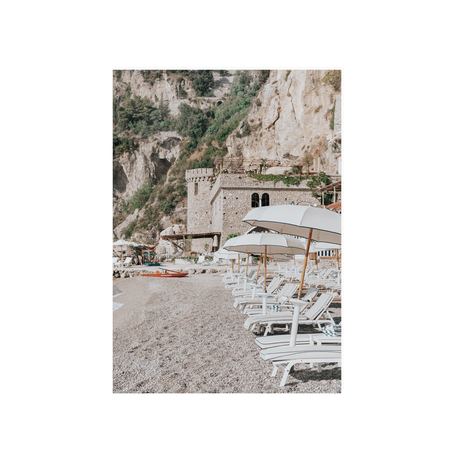 La Villeggiatura fine art print, Amalfi, Italy, luxury escapes artwork, A1 · 84.1 x 59.4 cm, Unframed, Fine Art Canvas