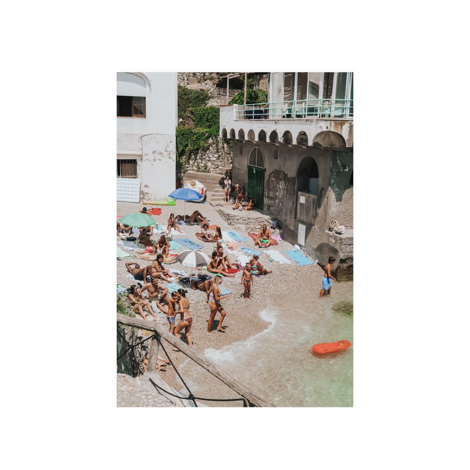 The Sunbathers Oasis fine art print, Capri, Italy, A1 · 84.1 x 59.4 cm, Unframed, Fine Art Canvas