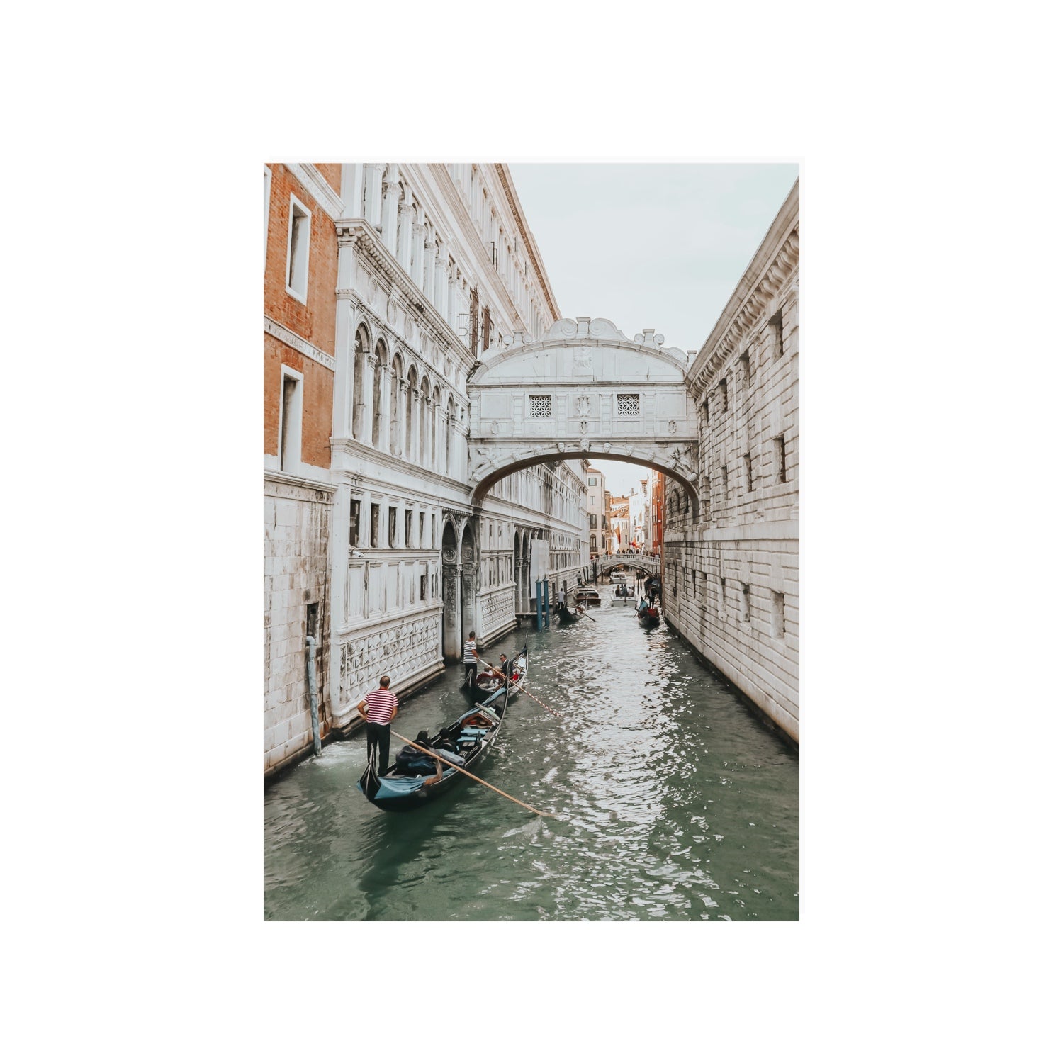 Bridge of Sighs Venice Gondola Italian wall art A1, 84.1 x 59.4 cm unframed fine art canvas