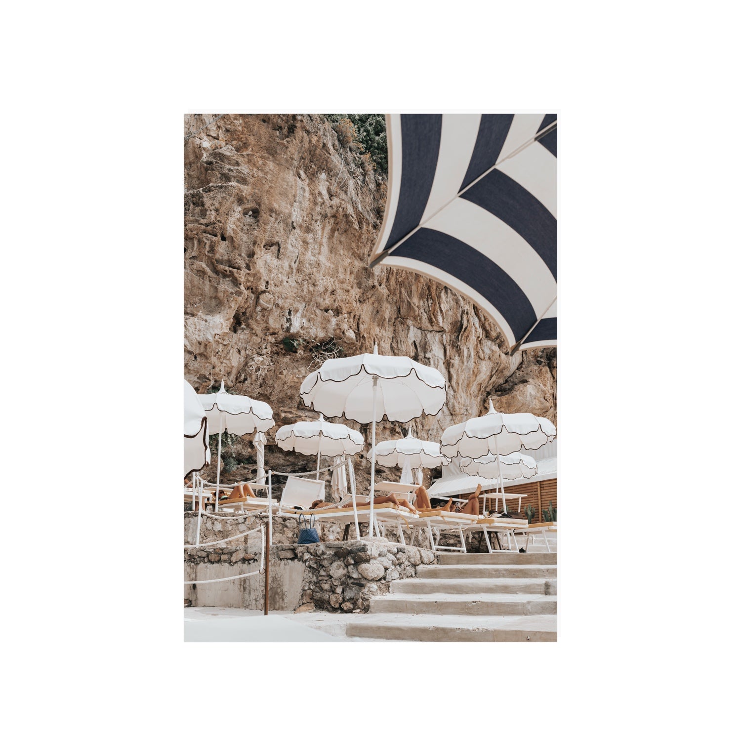 Rocky Refuge fine art print, Positano, Italy, A1 · 84.1 x 59.4 cm, Unframed, Fine Art Canvas