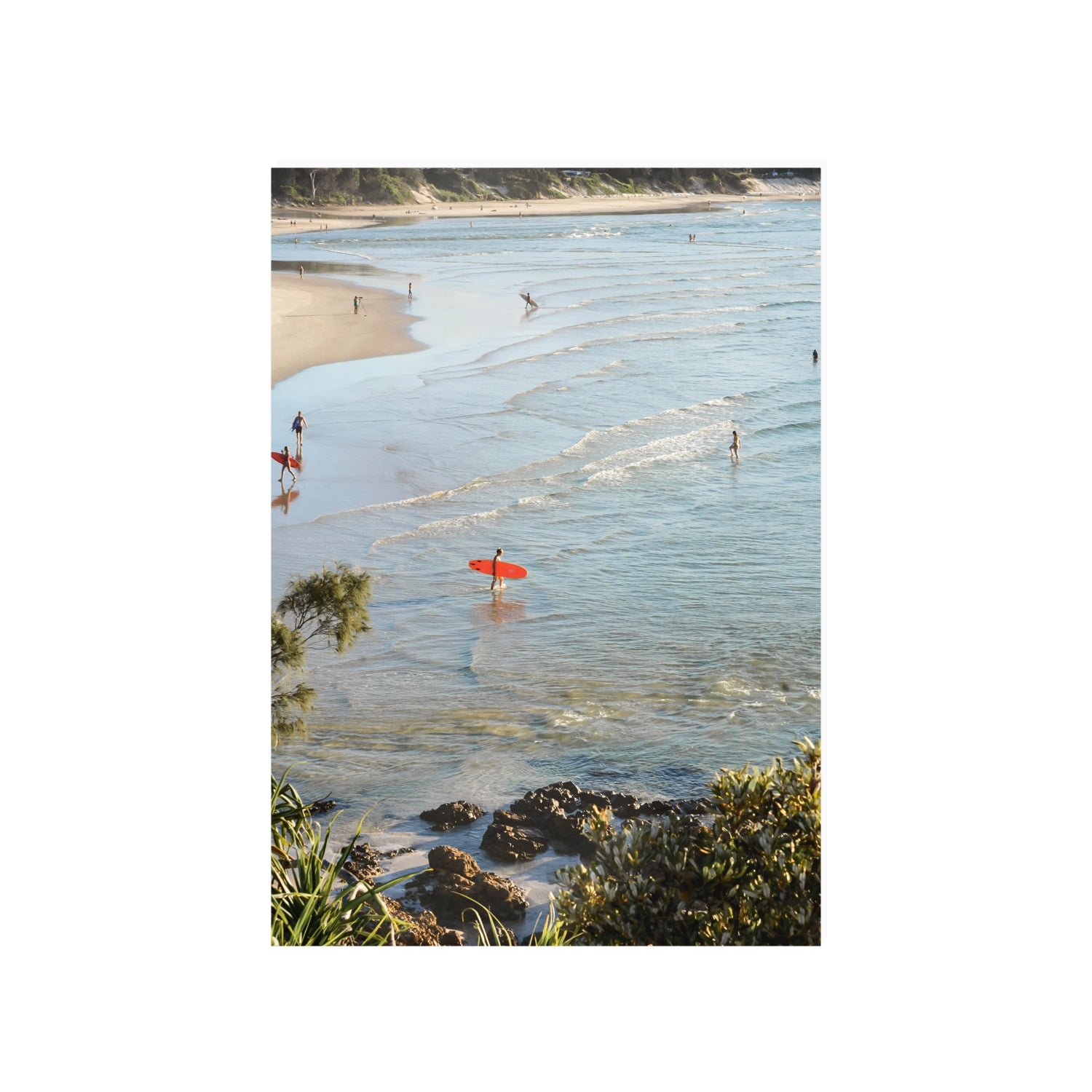 Seclusion Byron Bay Surf coastal wall art A1, 84.1 x 59.4 cm unframed fine art canvas