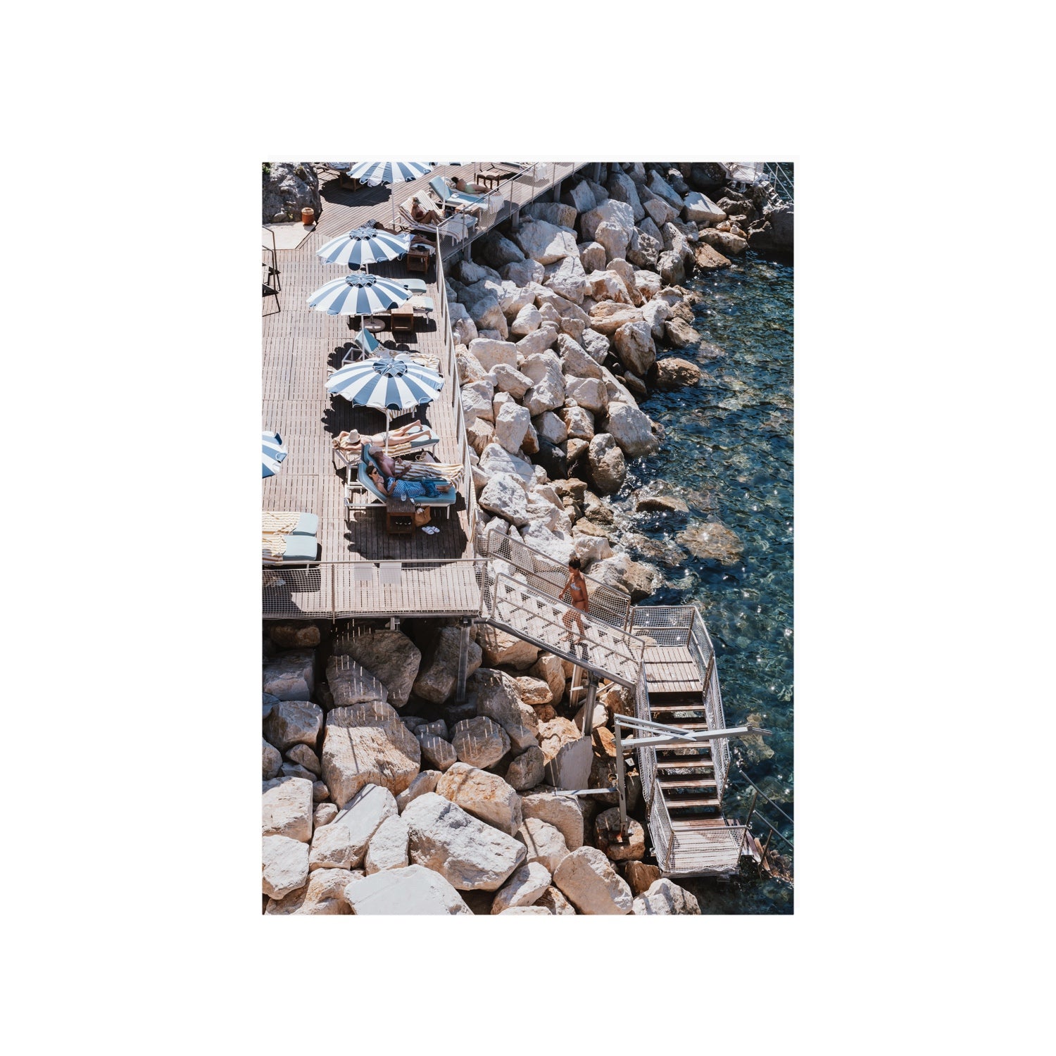 Life On The Shore fine art print, Ischia, Italy, A1 · 84.1 x 59.4 cm, Unframed, Fine Art Canvas