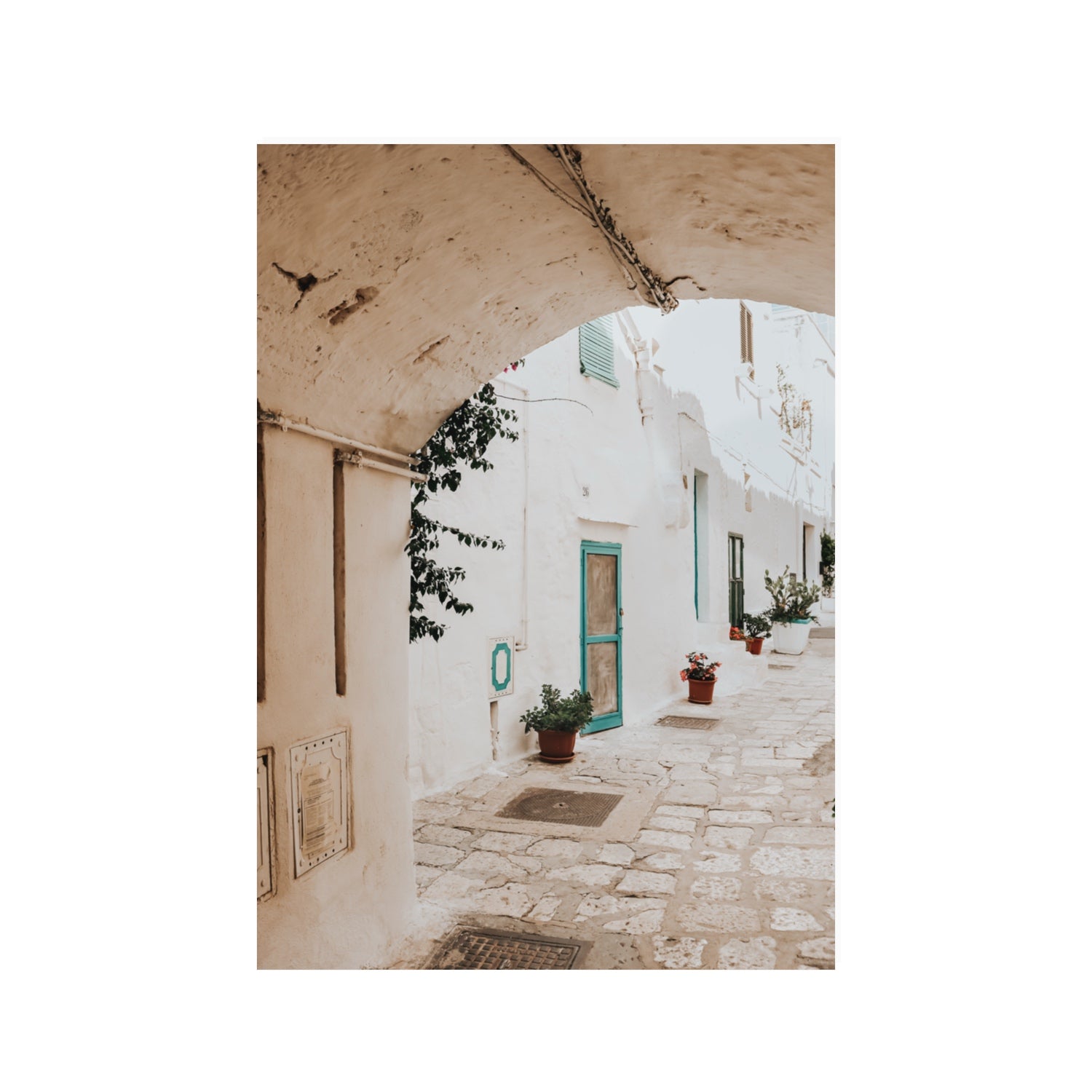 La Citta Bianca Puglia La Città Bianca wall art 100 x 70 cm unframed fine art canvas