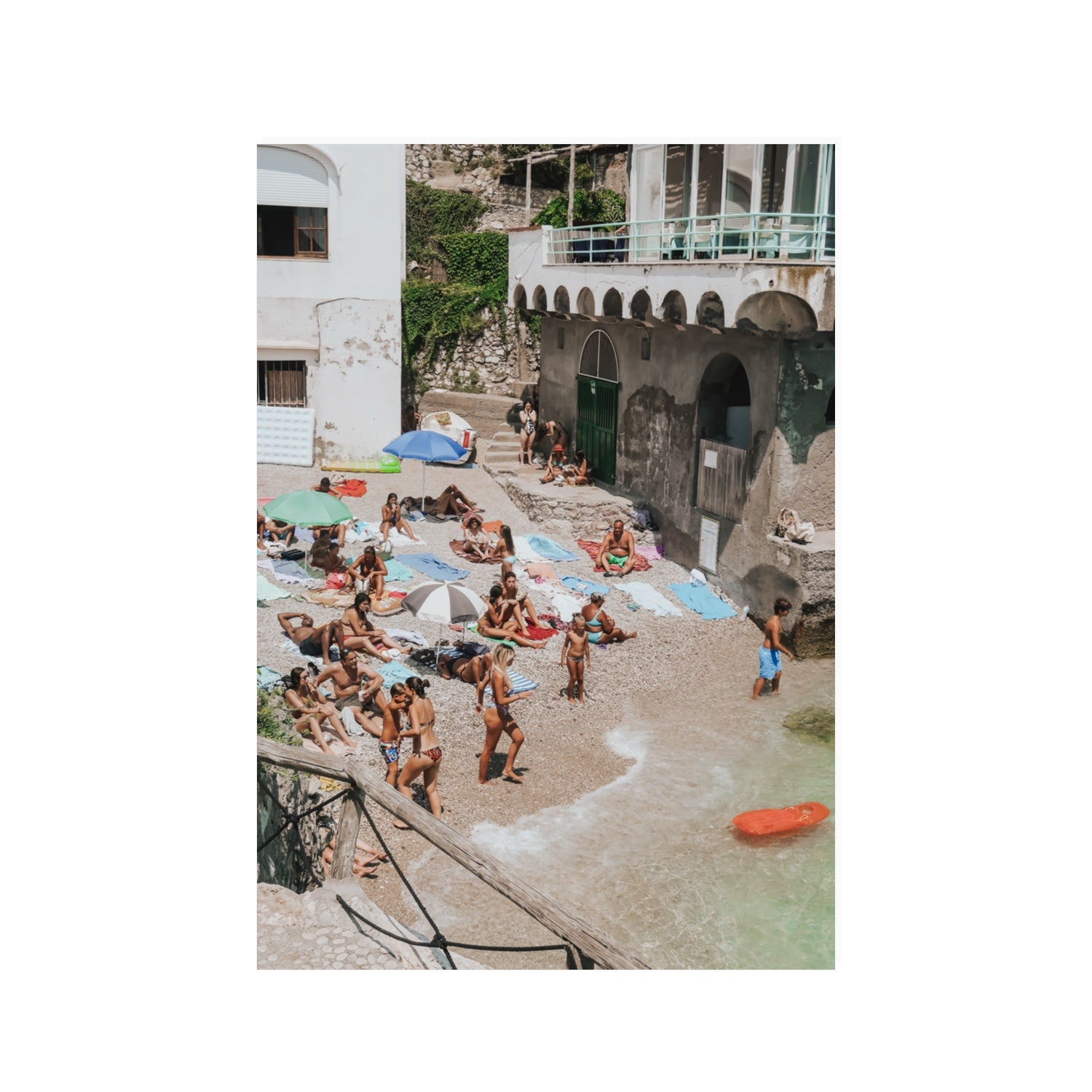 The Sunbathers Oasis fine art print, Capri, Italy, 100 x 70 cm, Unframed, Fine Art Canvas