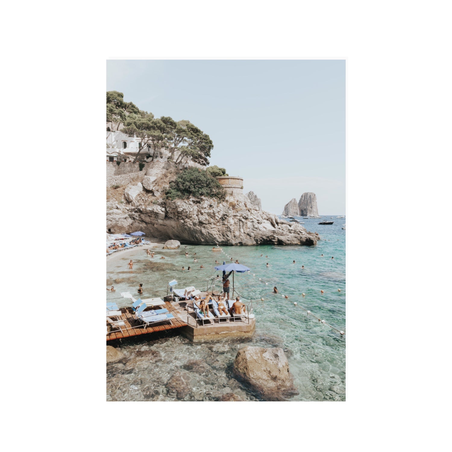 The Sweet Life fine art print, Capri, Italy, 100 x 70 cm, Unframed, Fine Art Canvas