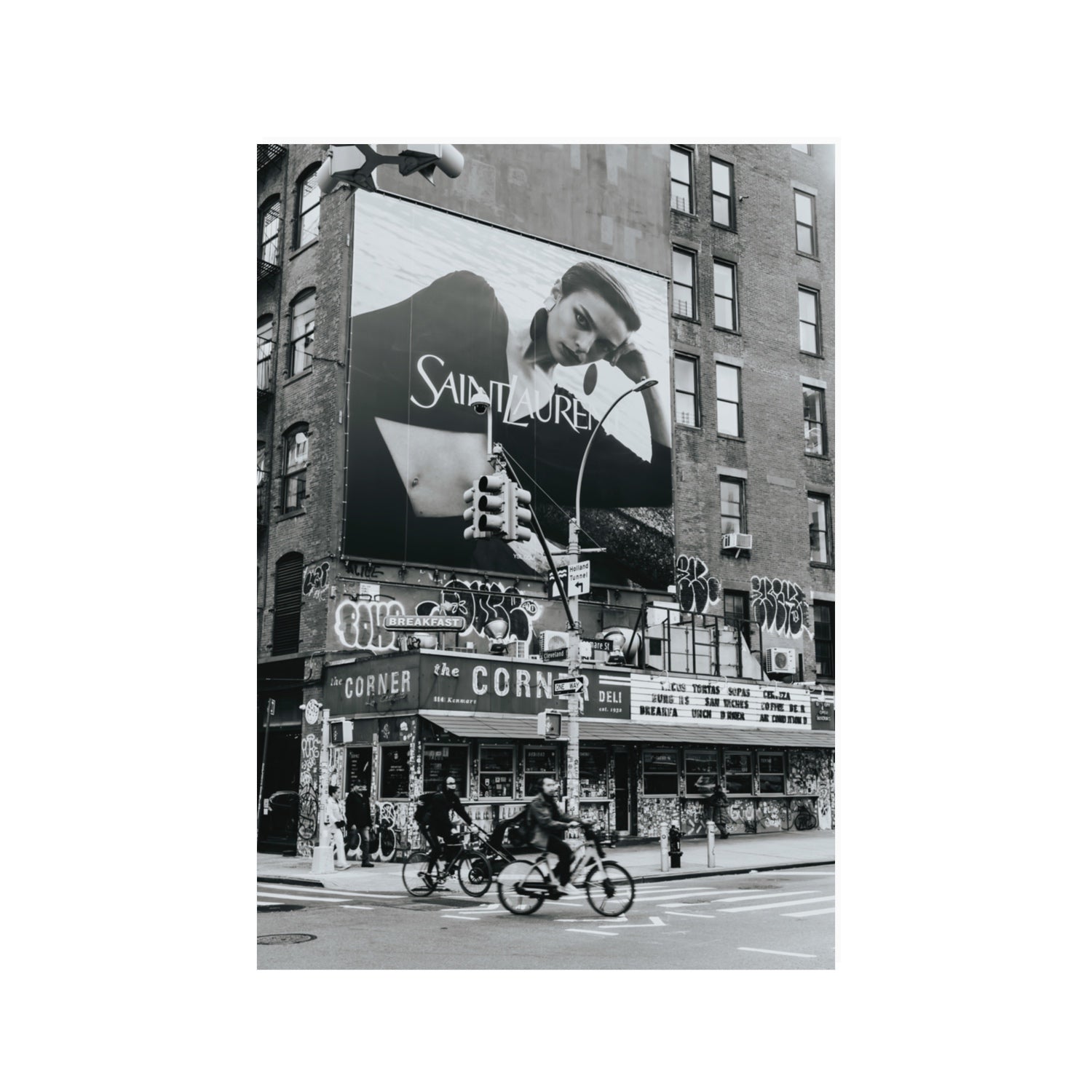 Runway To Rooftops New York NYC Black & White wall art 100 x 70 cm unframed fine art canvas
