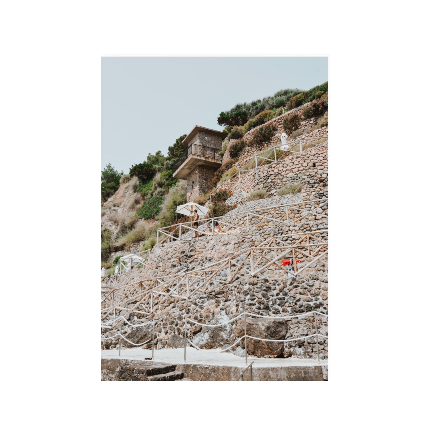 Solitude by the Sea Tuscany coastal Italian wall art 100 x 70 cm unframed fine art canvas