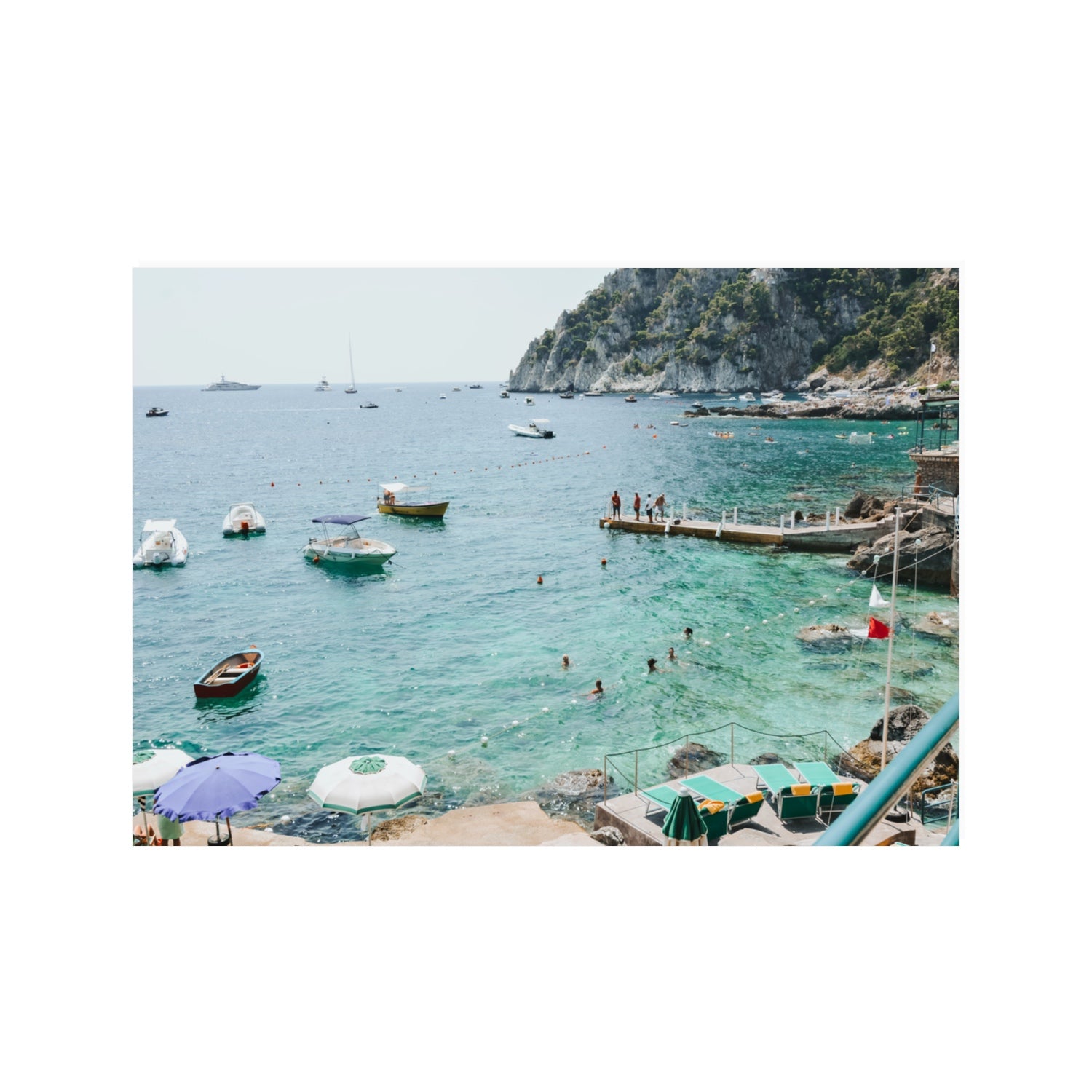 Delizia Pomeridiana Capri coastal wall art 100 x 70 cm unframed fine art canvas