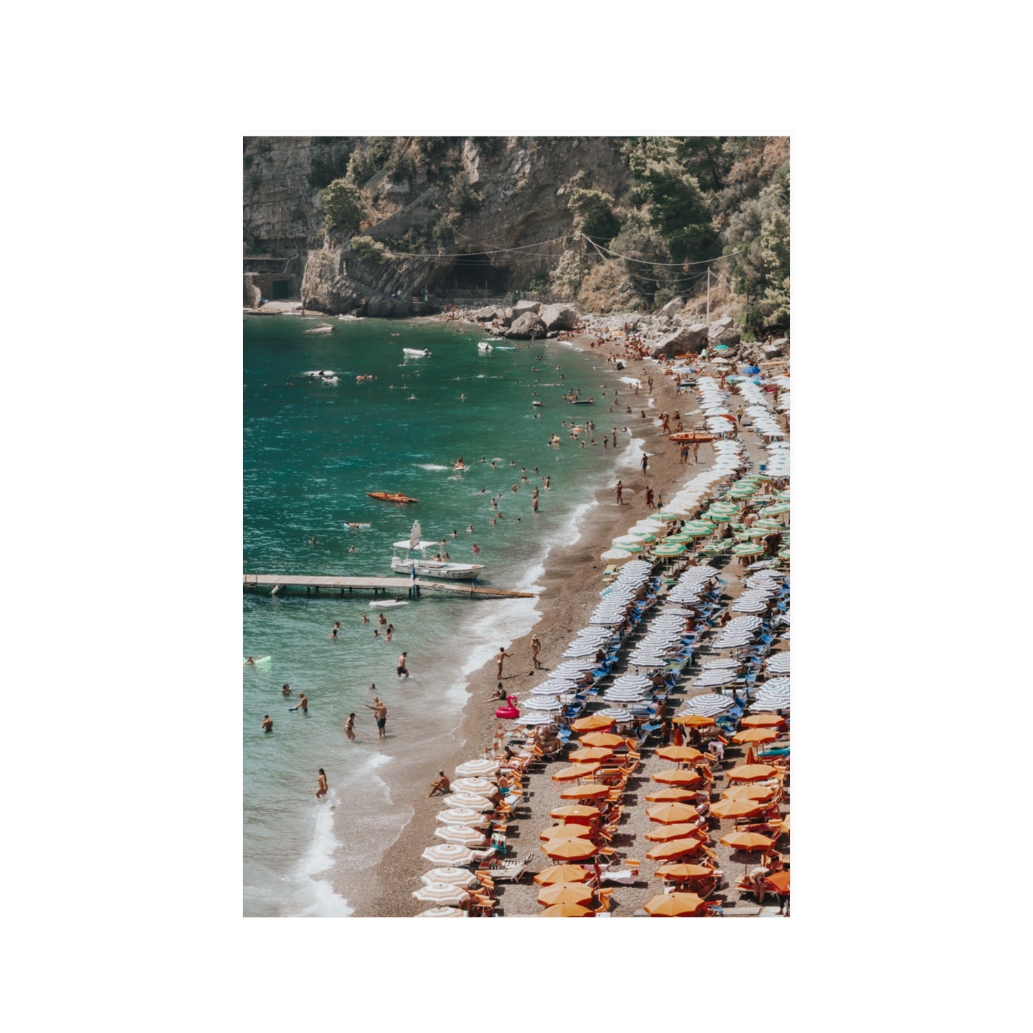 Ocean's Playground Positano decor wall art 100 x 70 cm unframed fine art canvas