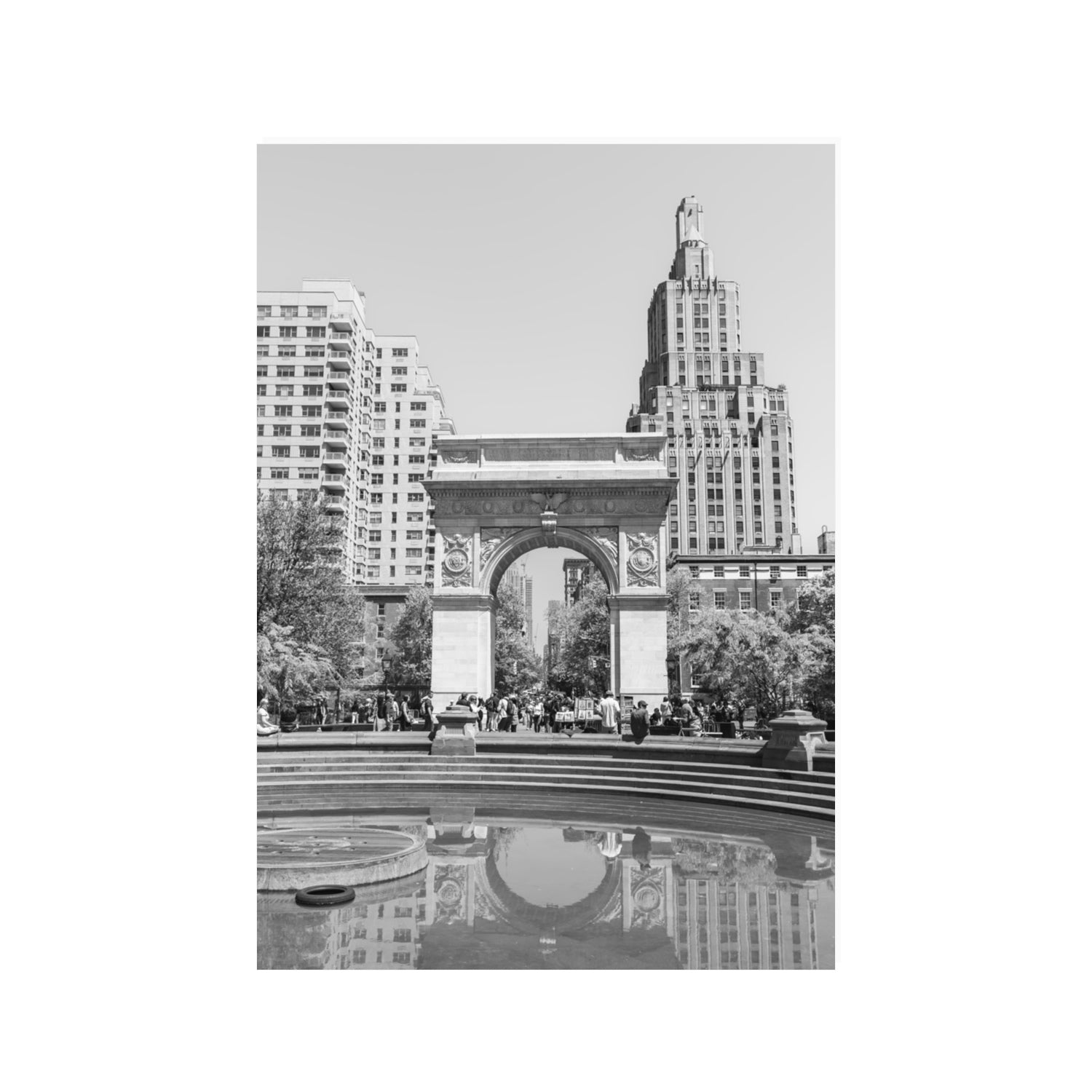 Washington Skyline New York NYC Black & White wall art 100 x 70 cm unframed fine art canvas