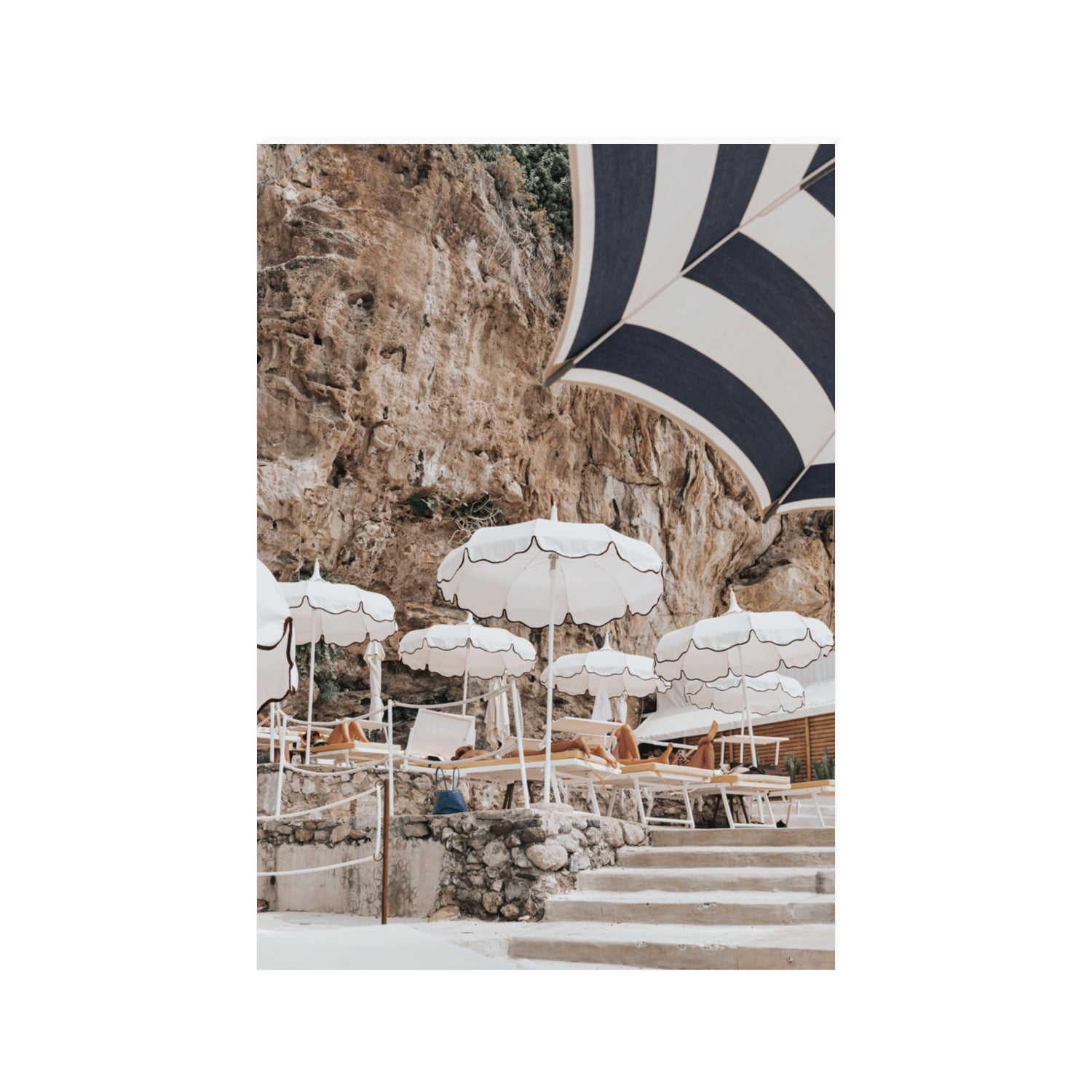 Rocky Refuge fine art print, Positano, Italy, 100 x 70 cm, Unframed, Fine Art Canvas