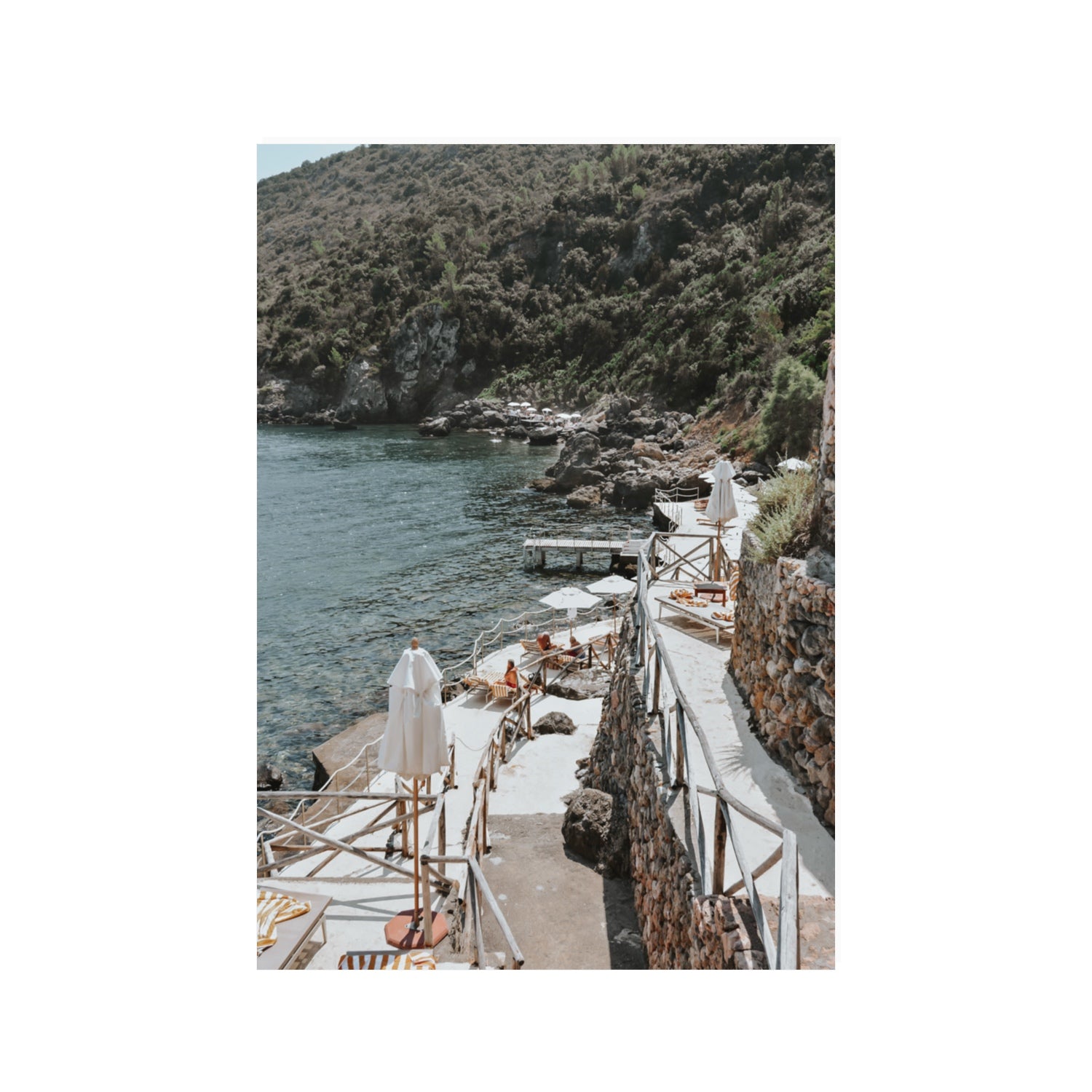 L'Estate Tuscany coastal Italian wall art 100 x 70 cm unframed fine art canvas