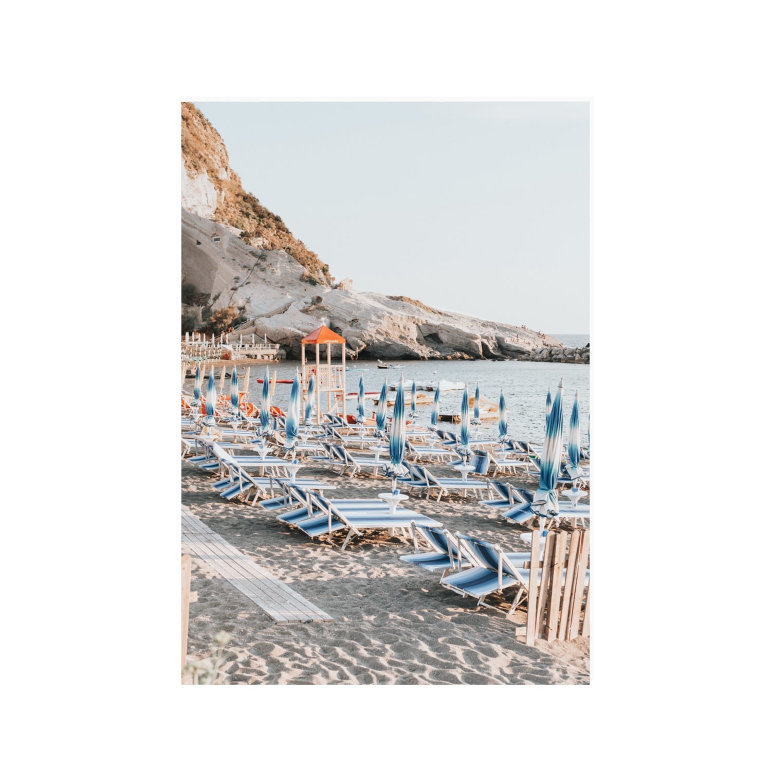 The Golden Hour Ischia Italian coastal wall art 100 x 70 cm unframed fine art canvas