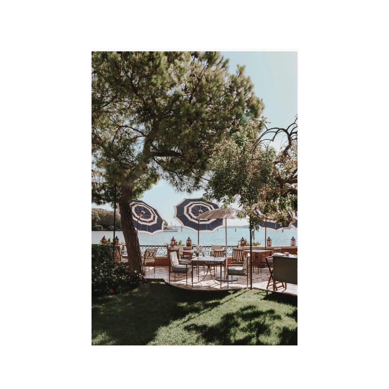 Tranquil Gardens Venice Italian wall art 100 x 70 cm unframed fine art canvas