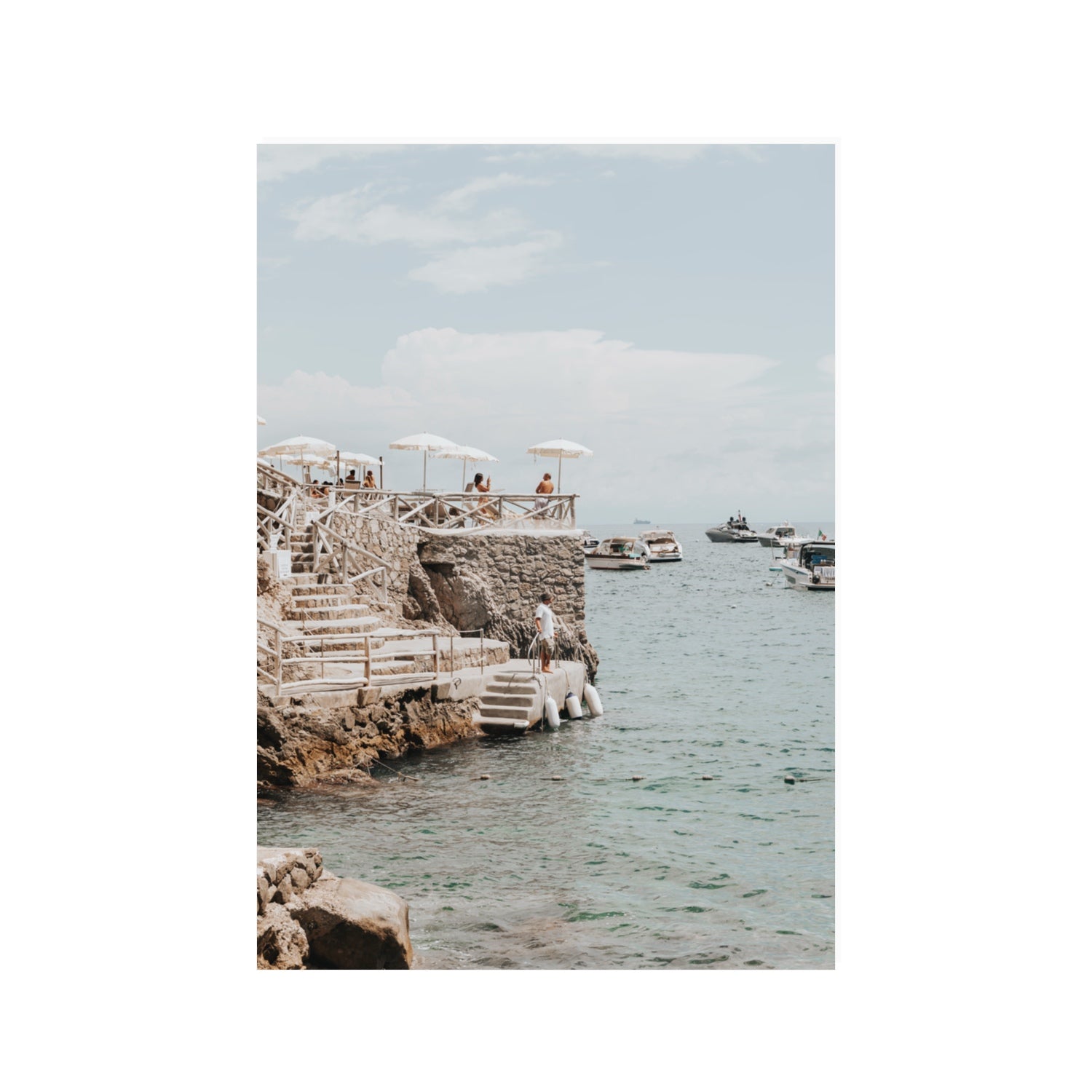 Pier Patrol Nerano wall art 100 x 70 cm unframed fine art canvas