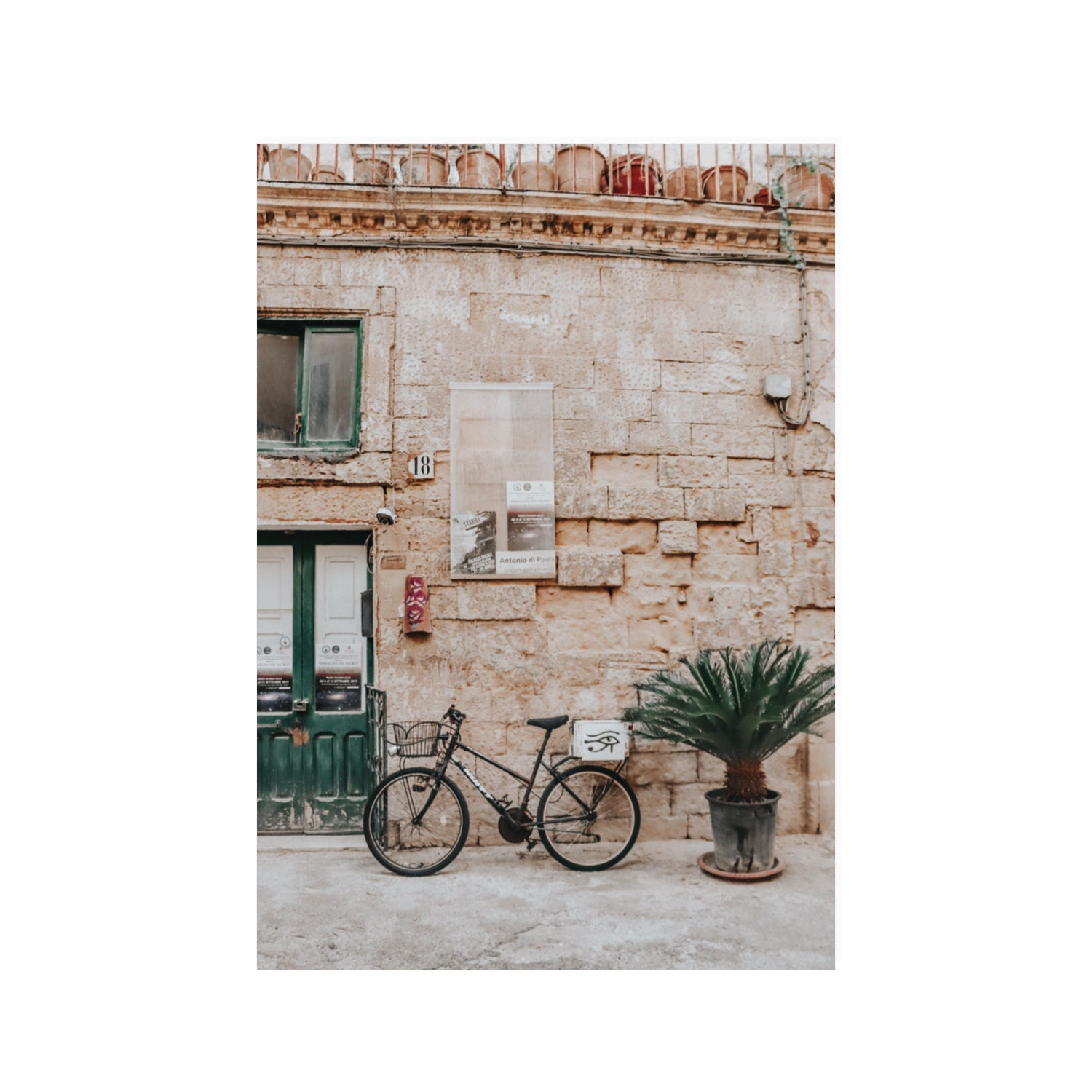 Salento Streets Puglia Lecce Italian wall art 100 x 70 cm unframed fine art canvas