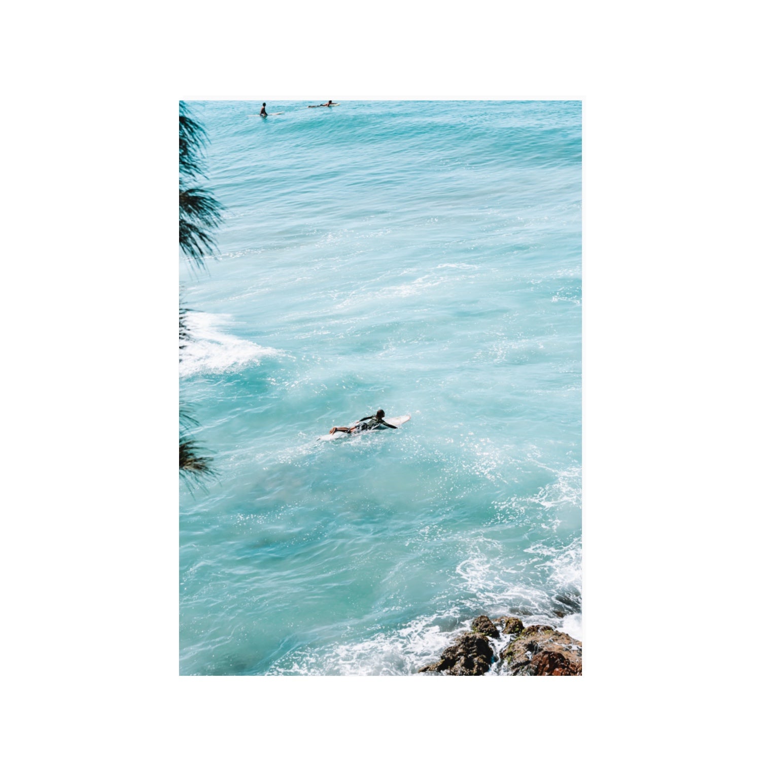 Blue Crush Byron Bay Surf coastal wall art 100 x 70 cm unframed fine art canvas