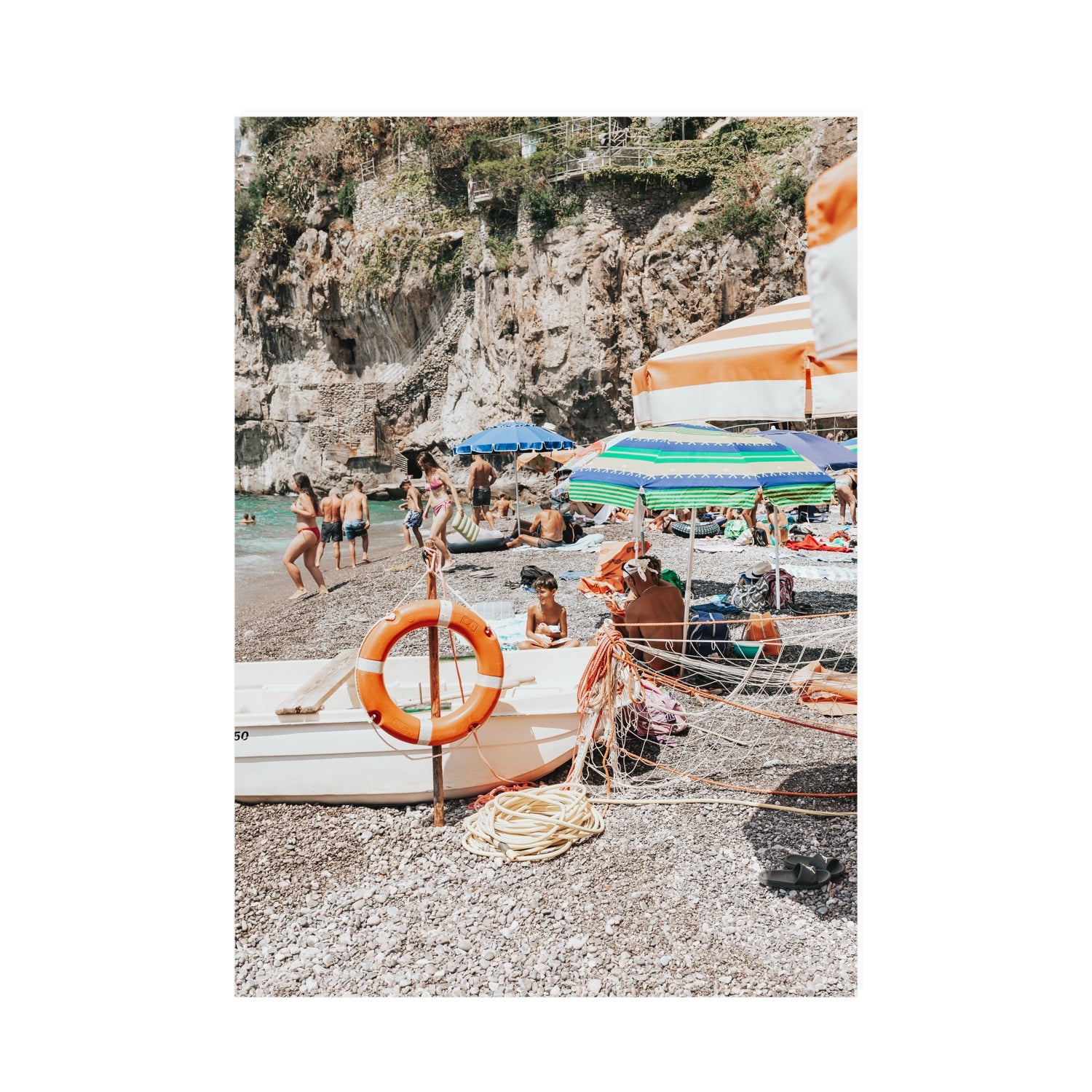 Il Ragazzo fine art print, Positano, Italy, A0 · 118.9 cm x 84.1 cm, Unframed, Fine Art Canvas