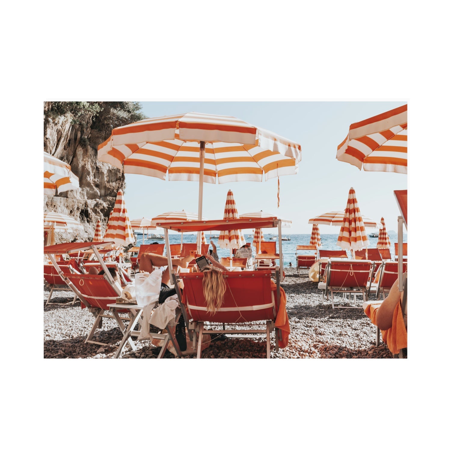 Digital Dreamer fine art print, Positano, Italy, A0 · 118.9 cm x 84.1 cm, Unframed, Fine Art Canvas