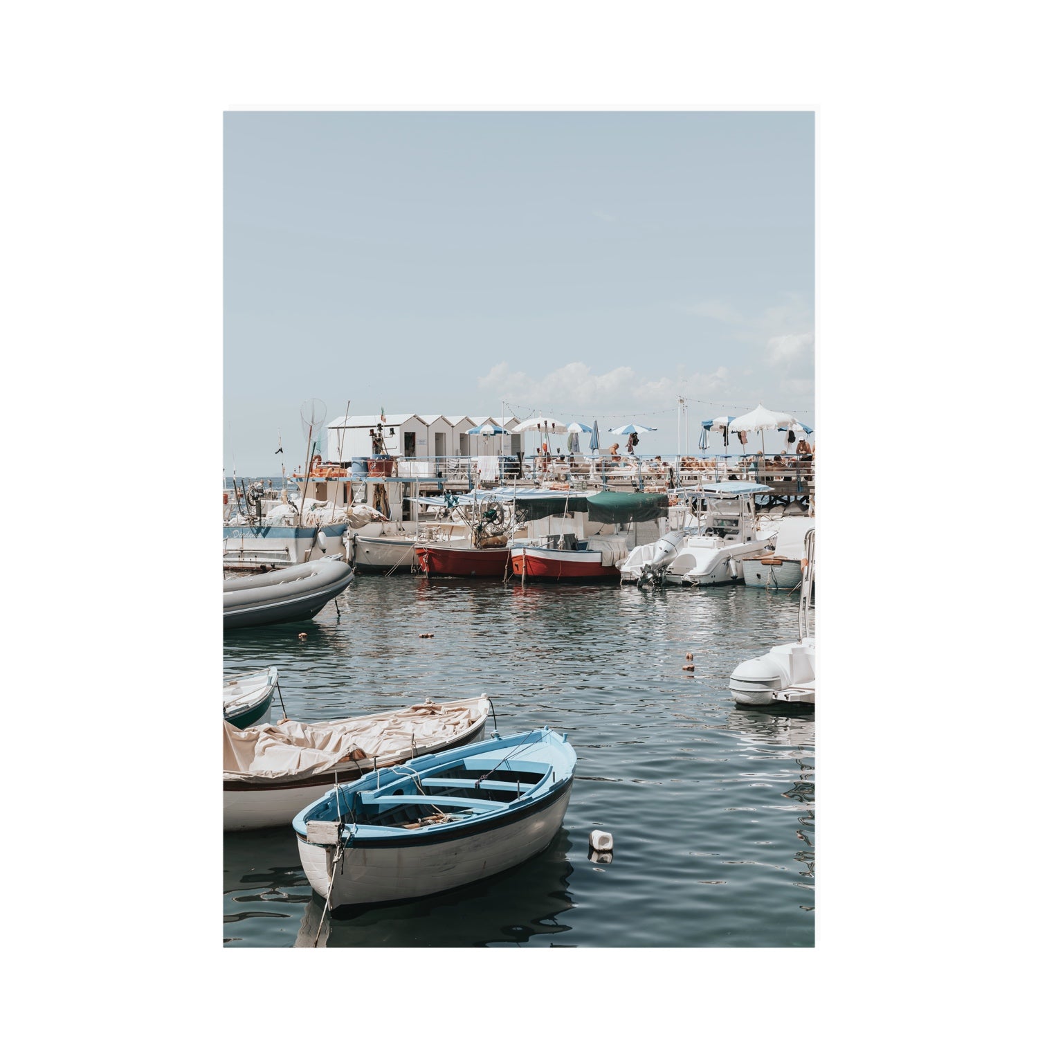 Harbour Hues Sorrento coastal Carousel wall art A0 unframed fine art canvas