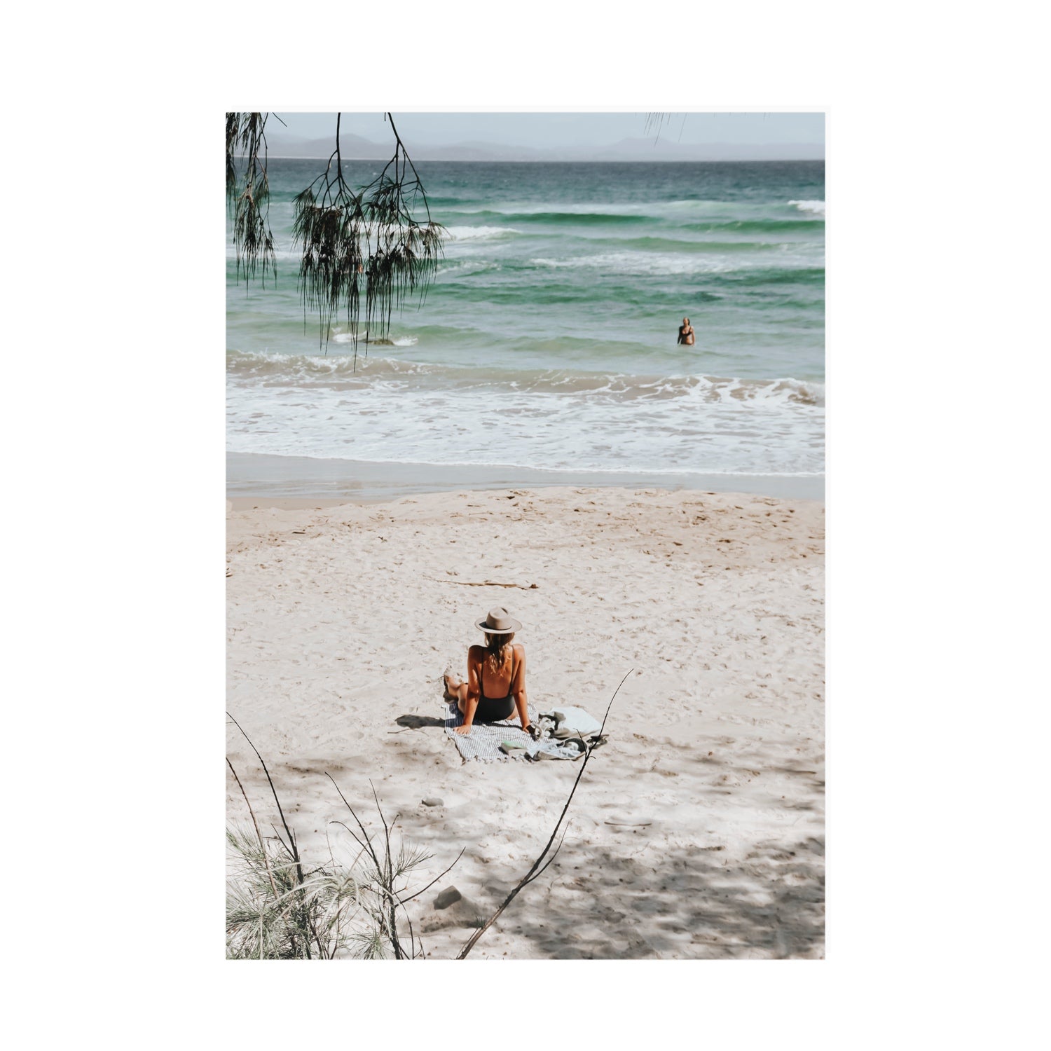 Take It Easy Byron Bay beach coastal decor wall art A0 unframed fine art canvas