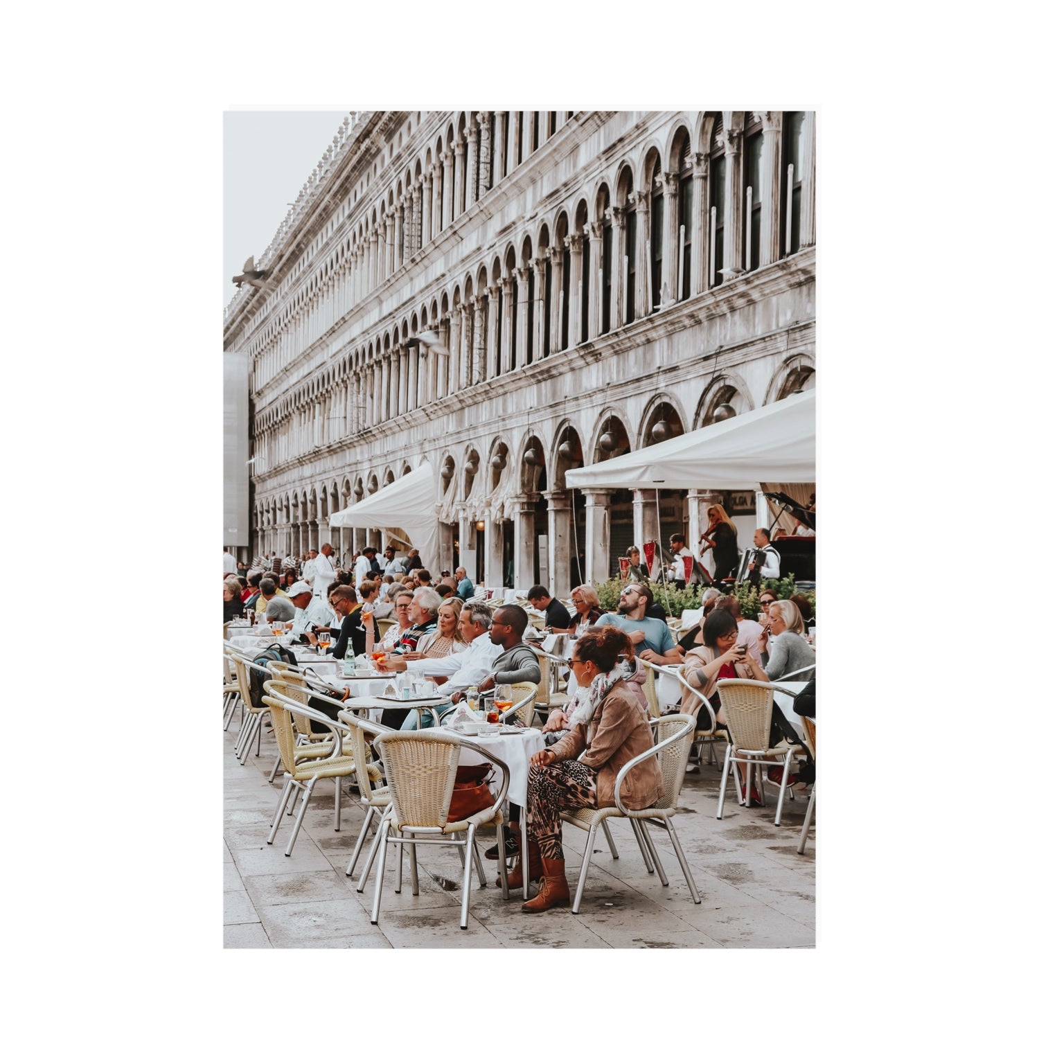 Lunchbreak Venice Italian wall art A0 unframed fine art canvas