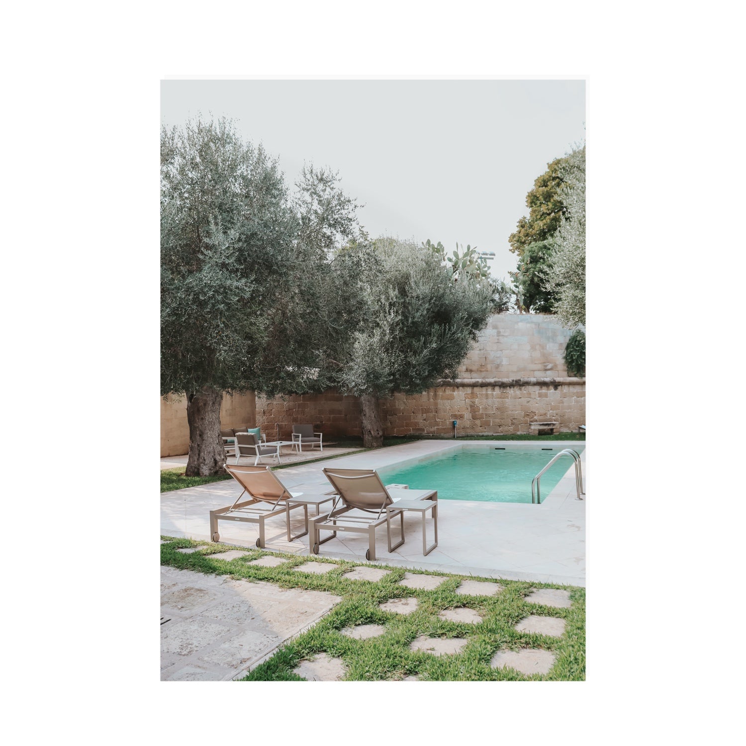 Olive Oasis Puglia Mediterranean wall art A0 unframed fine art canvas