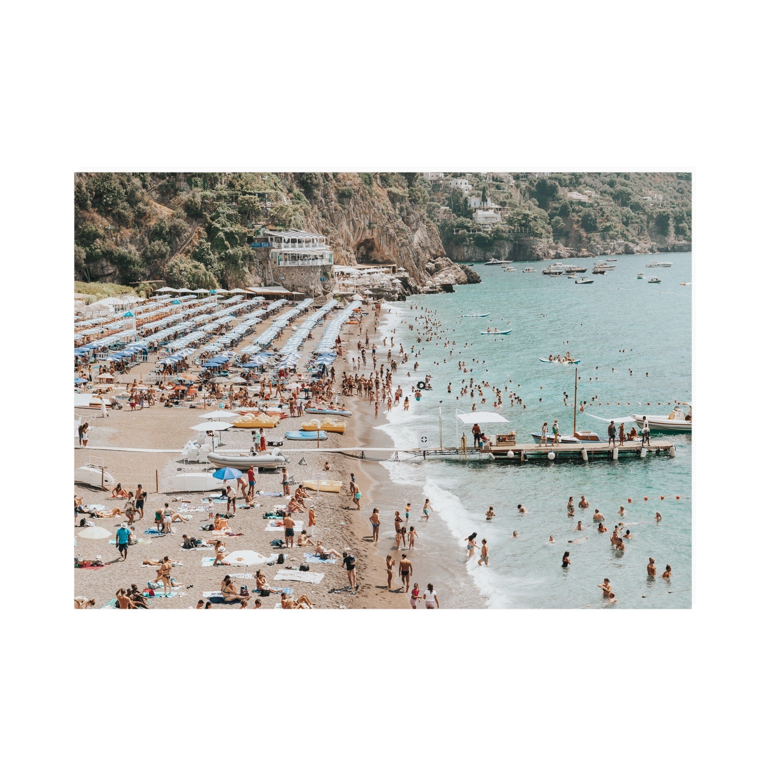 Vista Costiera fine art print, Positano, Italy, A0 · 118.9 cm x 84.1 cm, Unframed, Fine Art Canvas