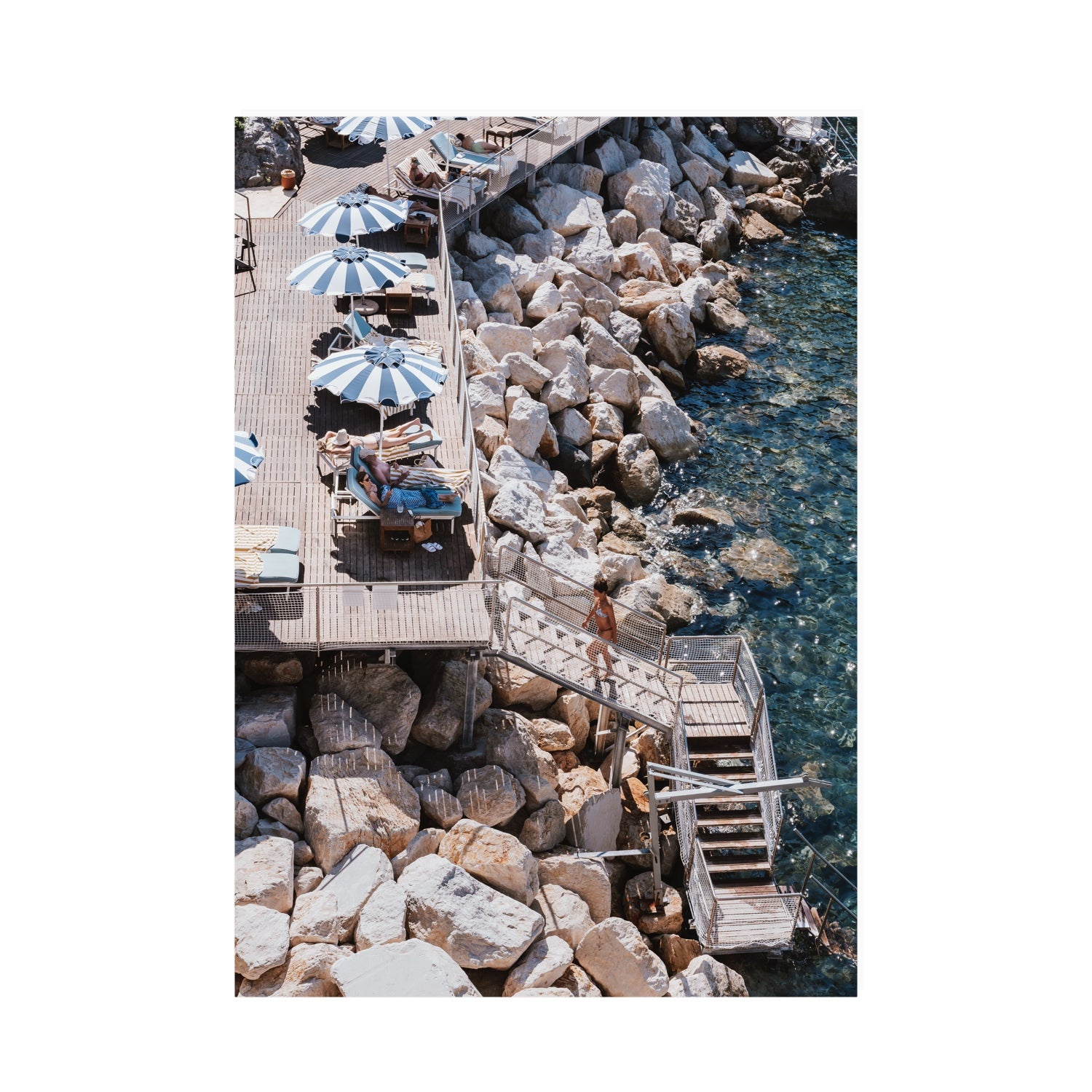 Life On The Shore fine art print, Ischia, Italy, A0 · 118.9 cm x 84.1 cm, Unframed, Fine Art Canvas