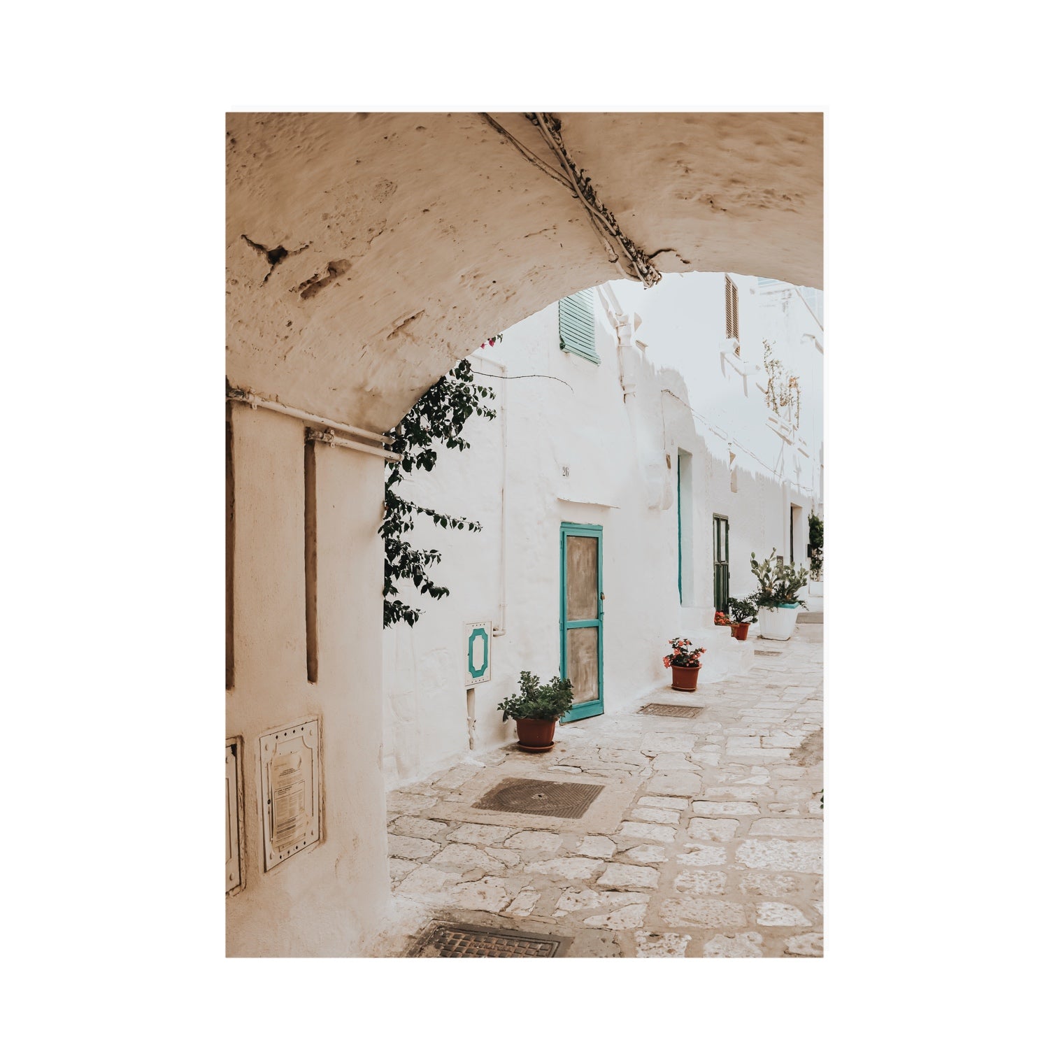La Citta Bianca Puglia La Città Bianca wall art A0 unframed fine art canvas