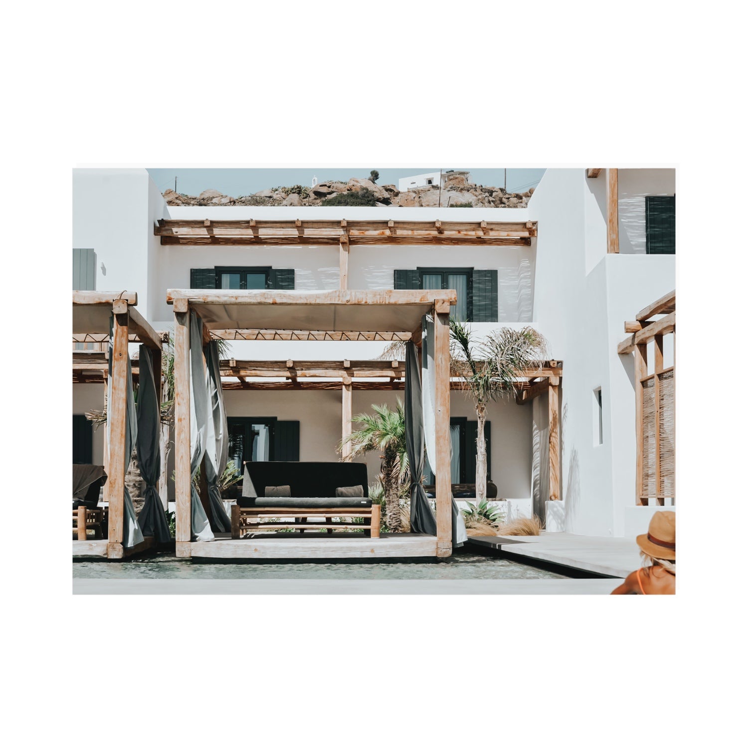 Dream Villa fine art print, Mykonos, Greece, A0 · 118.9 cm x 84.1 cm, Unframed, Fine Art Canvas