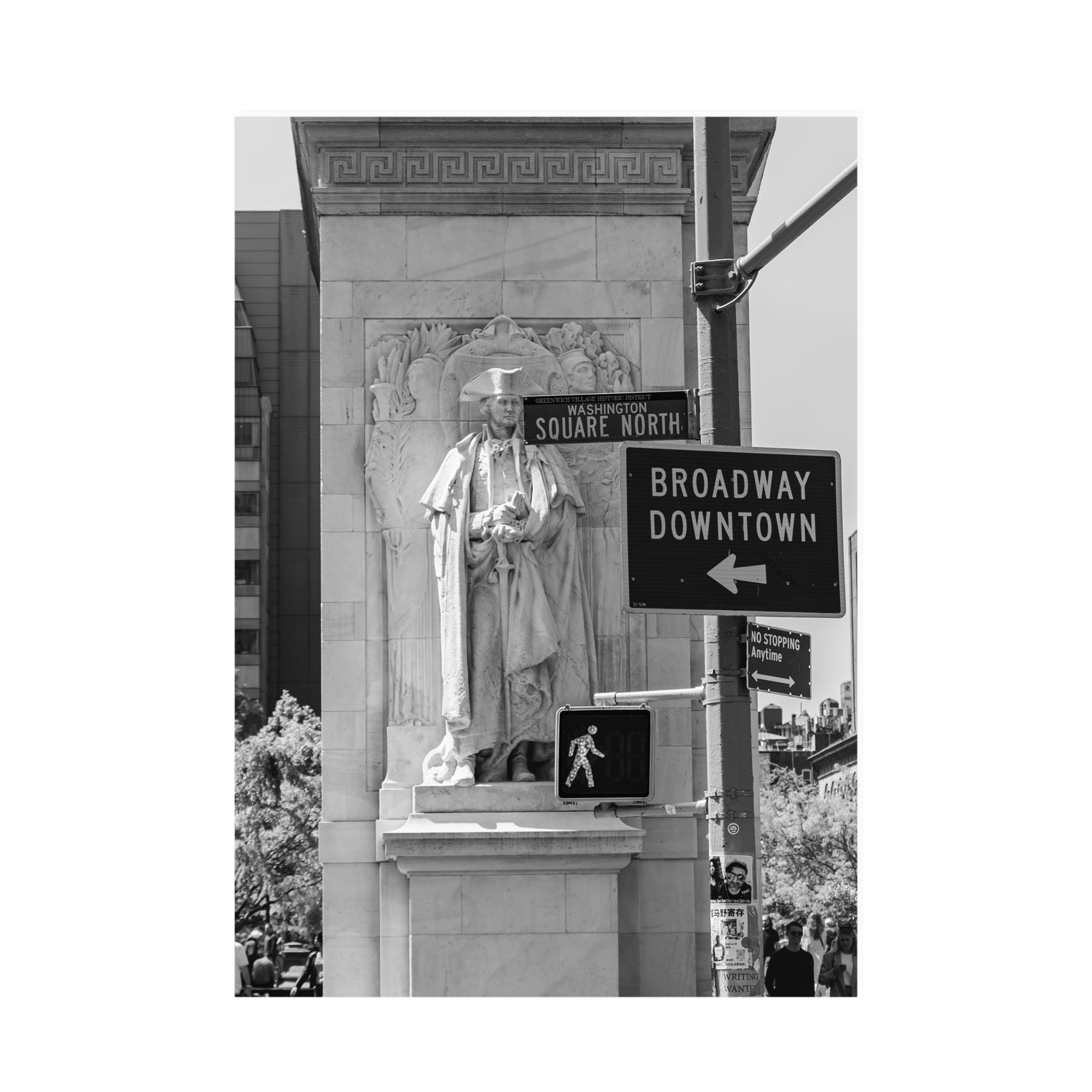 Silent Sentinels New York NYC Black & White wall art A0 unframed fine art canvas