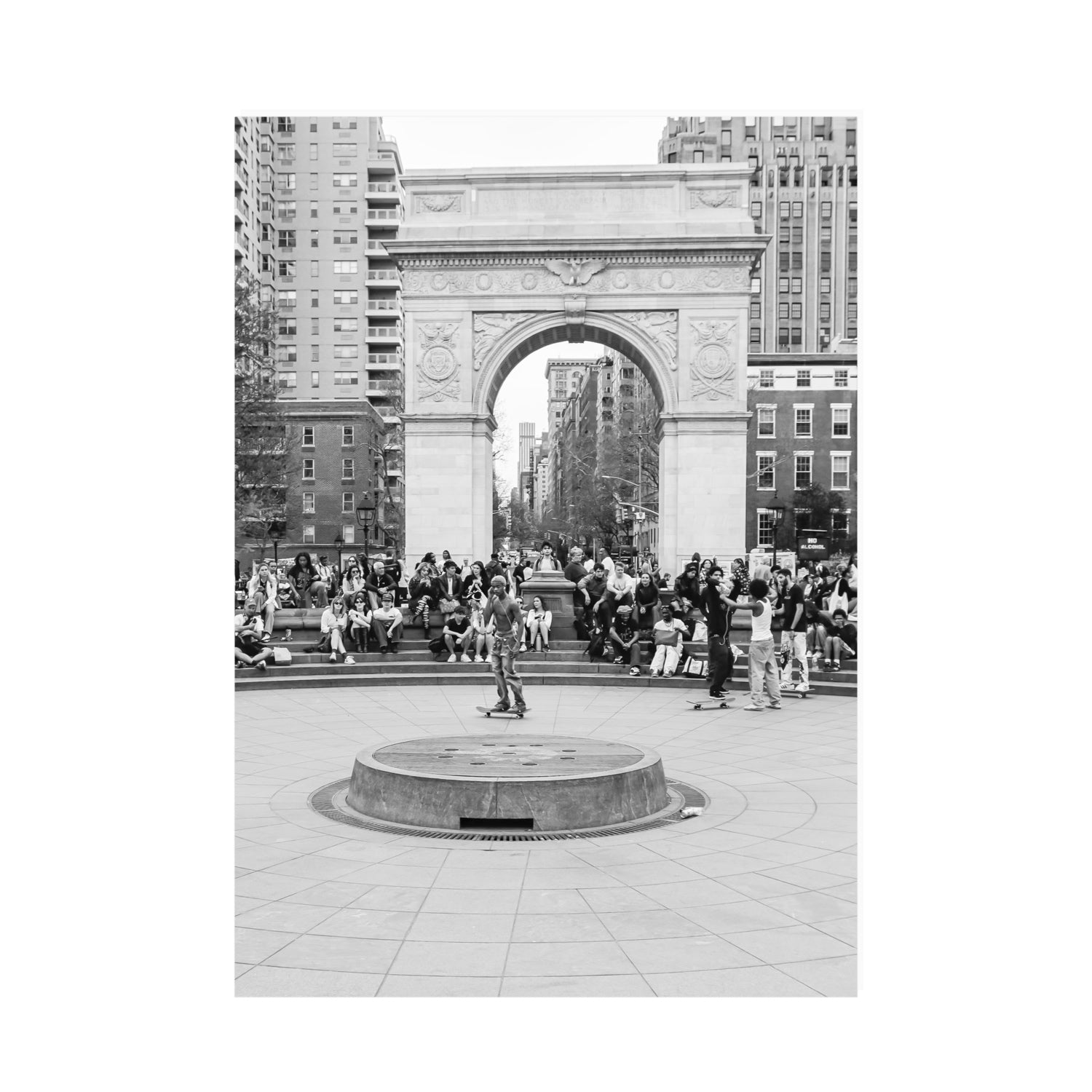 Concrete Conqueror New York NYC Skateboard wall art A0 unframed fine art canvas