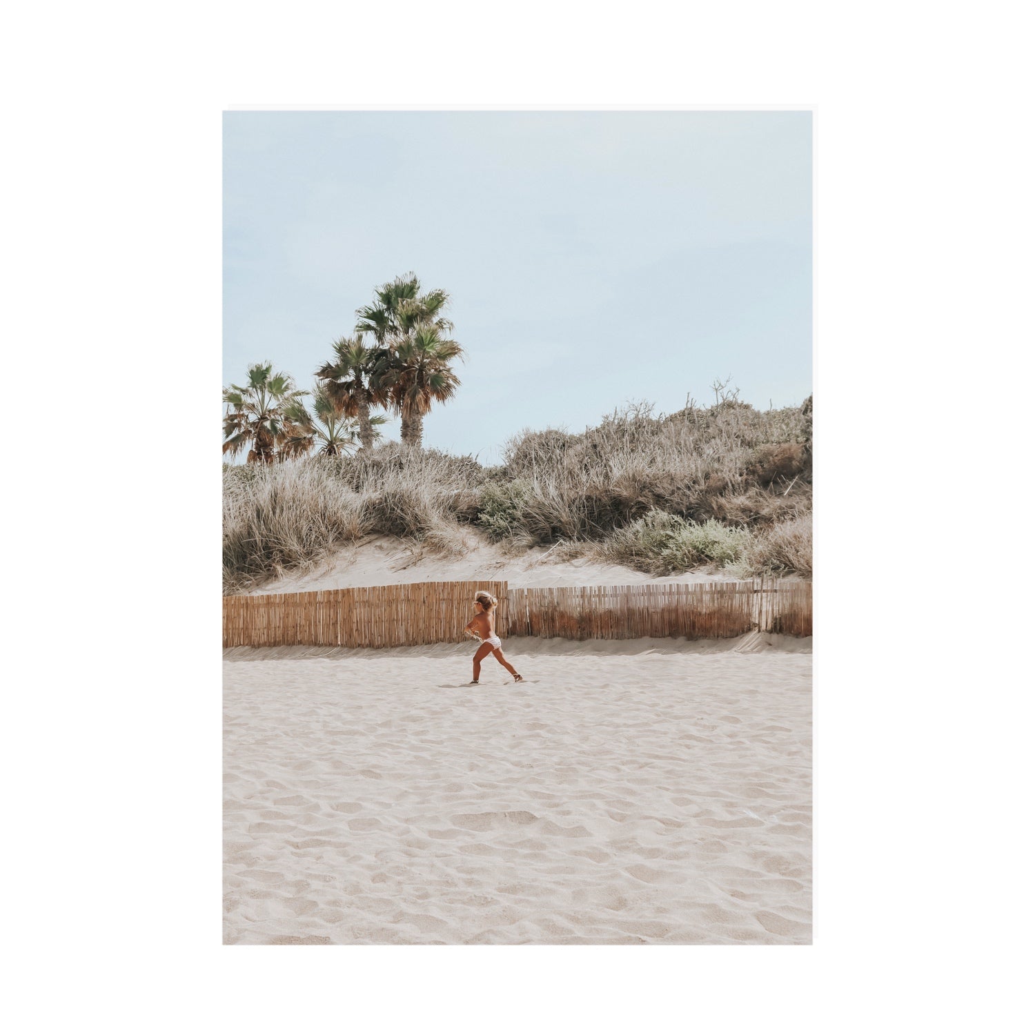 Joyful Sprint Puglia beach coastal fine art print A0 unframed fine art canvas