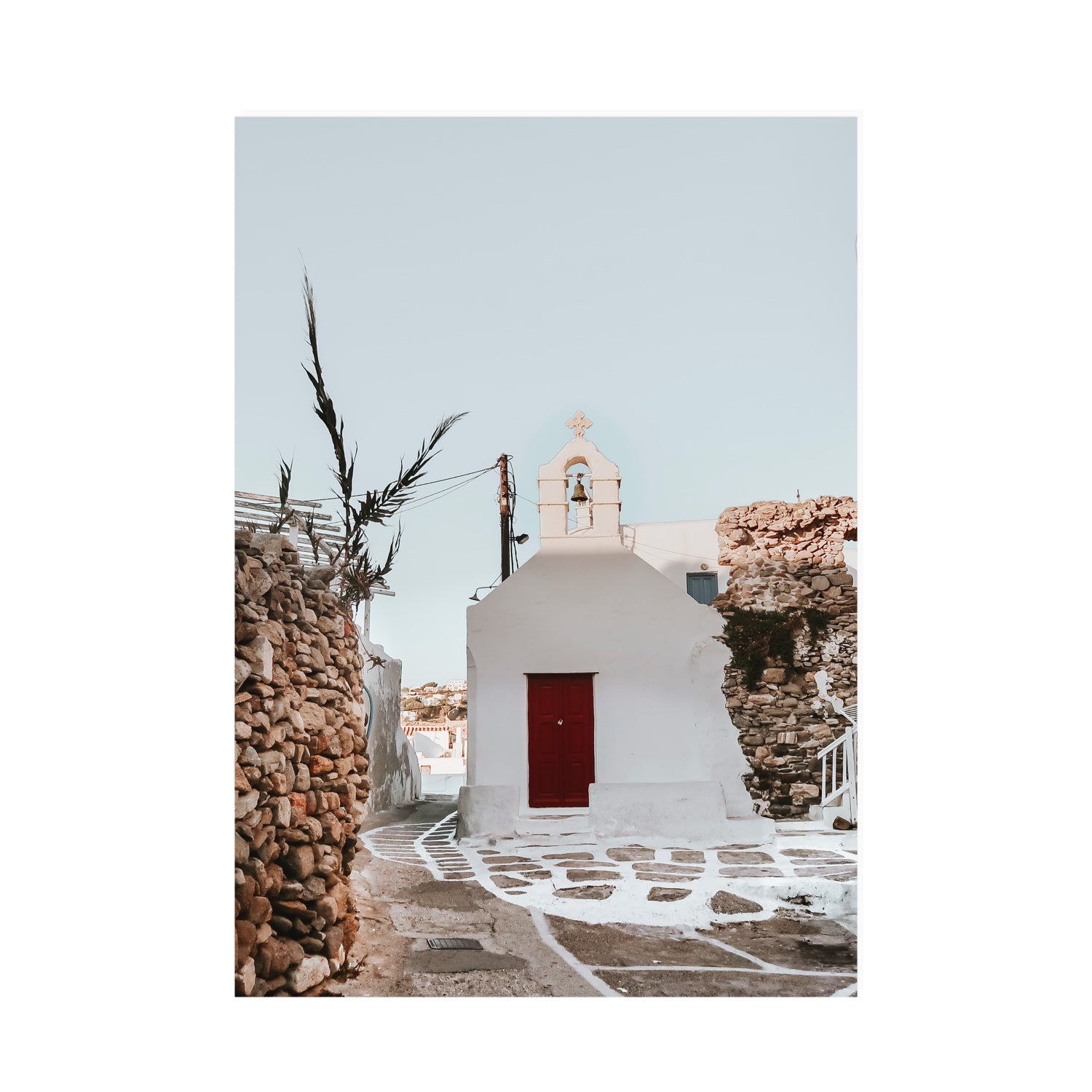 Little Chapel Mykonos Greek island wall art A0 unframed fine art canvas