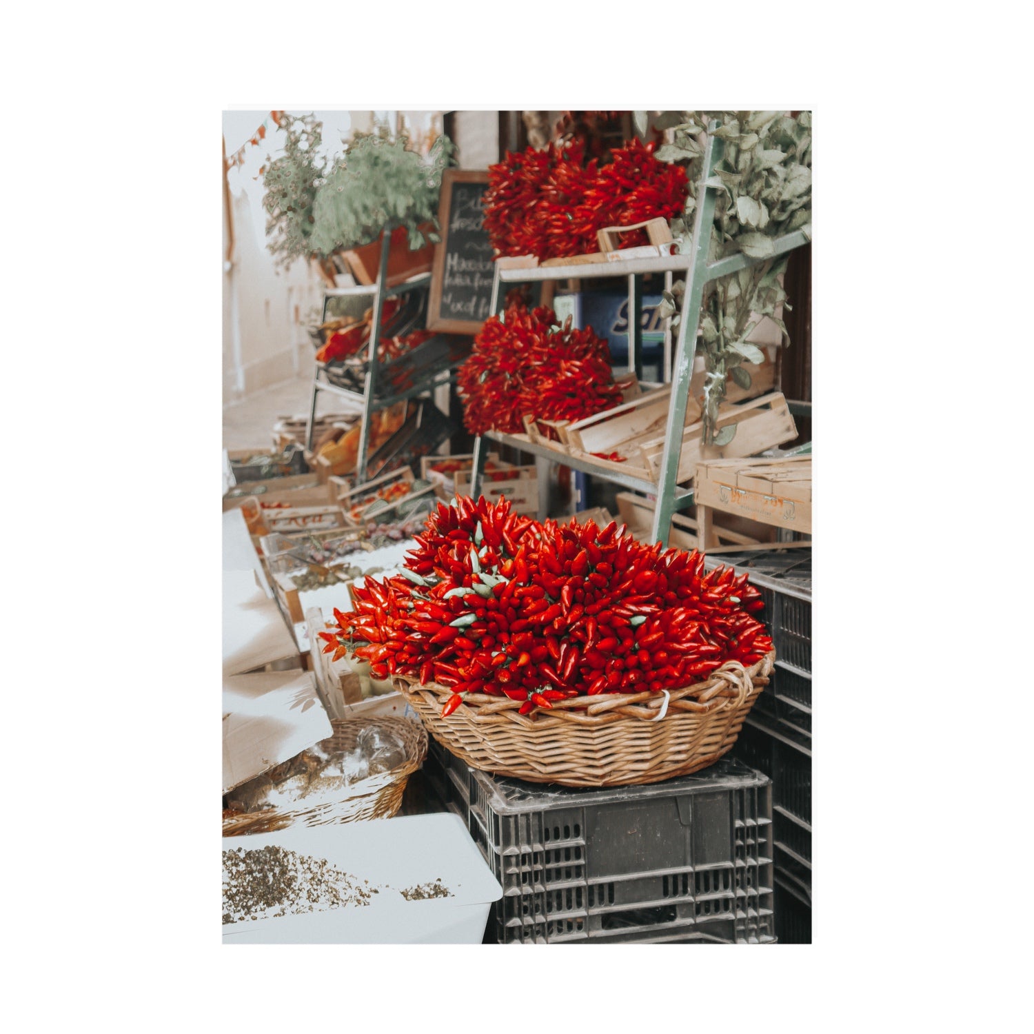 Fiery Cluster Puglia Italian wall art A0 unframed fine art canvas