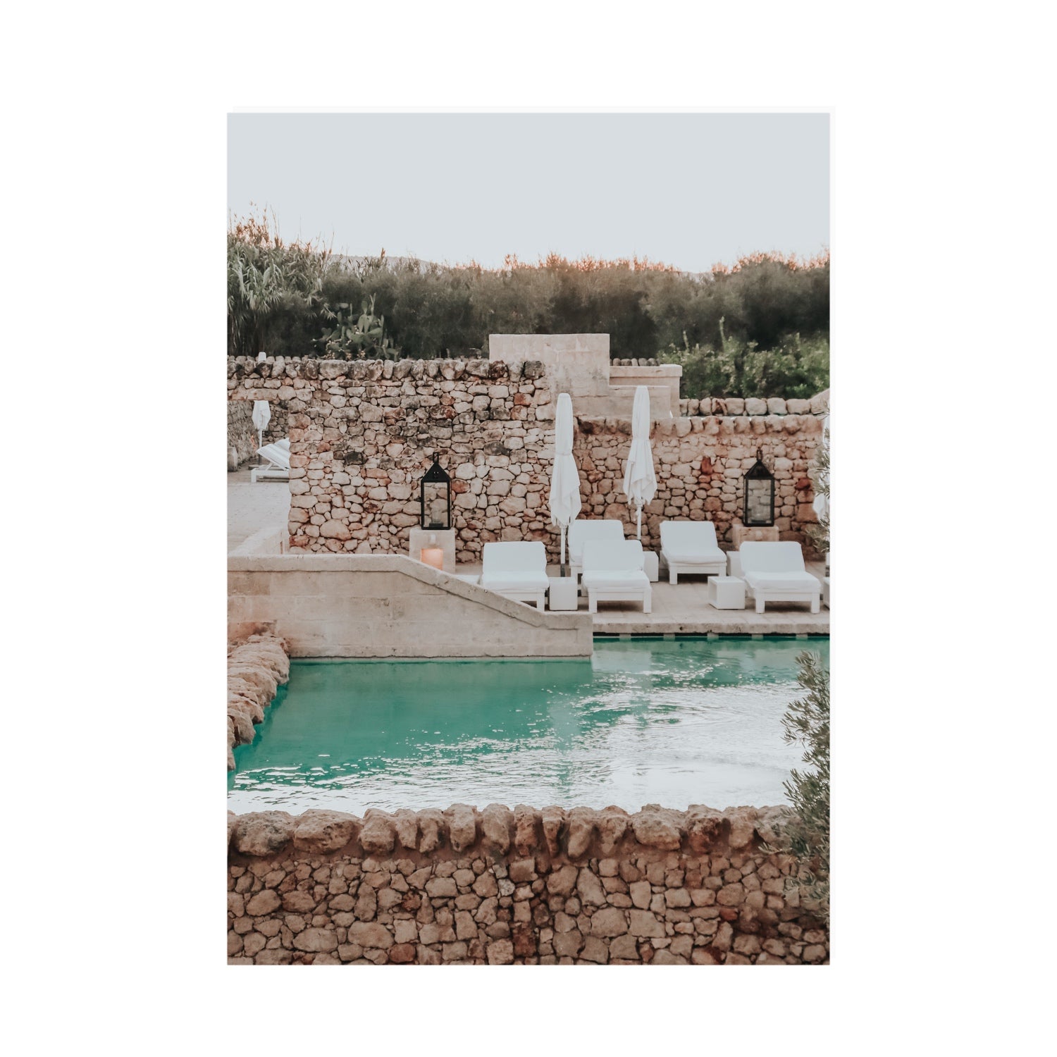 Stone Refuge Puglia wall art A0 unframed fine art canvas