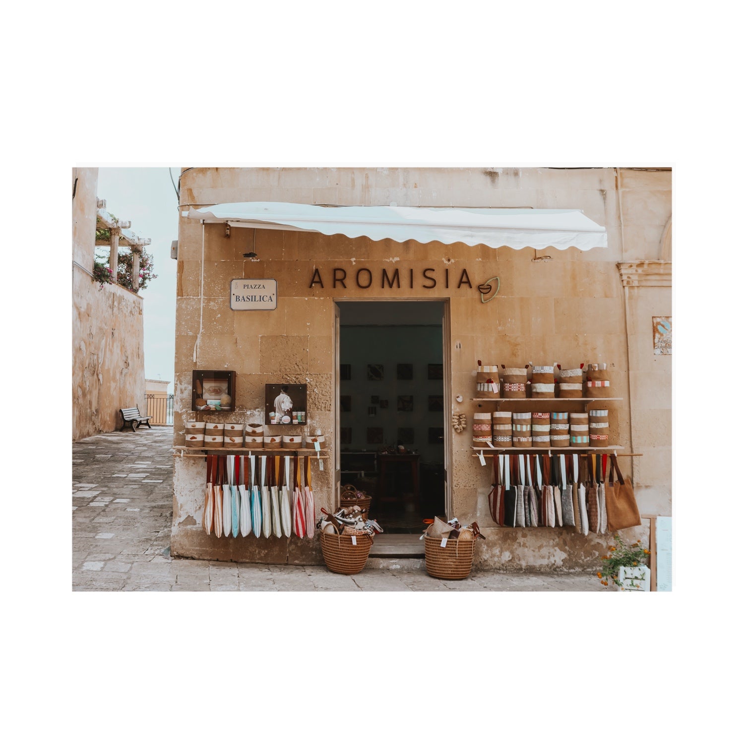 Aromisia Puglia Otranto Italian wall art A0 unframed fine art canvas